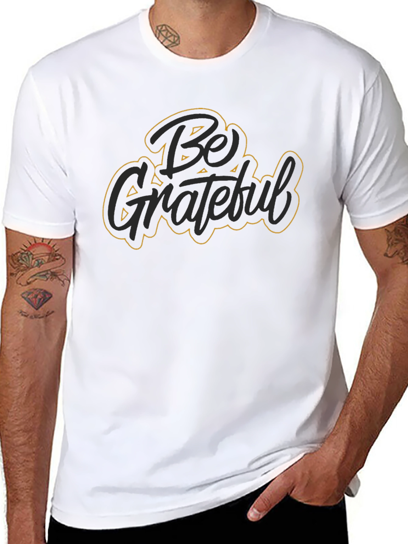 Be Grateful Graphic T-Shirt - Mens