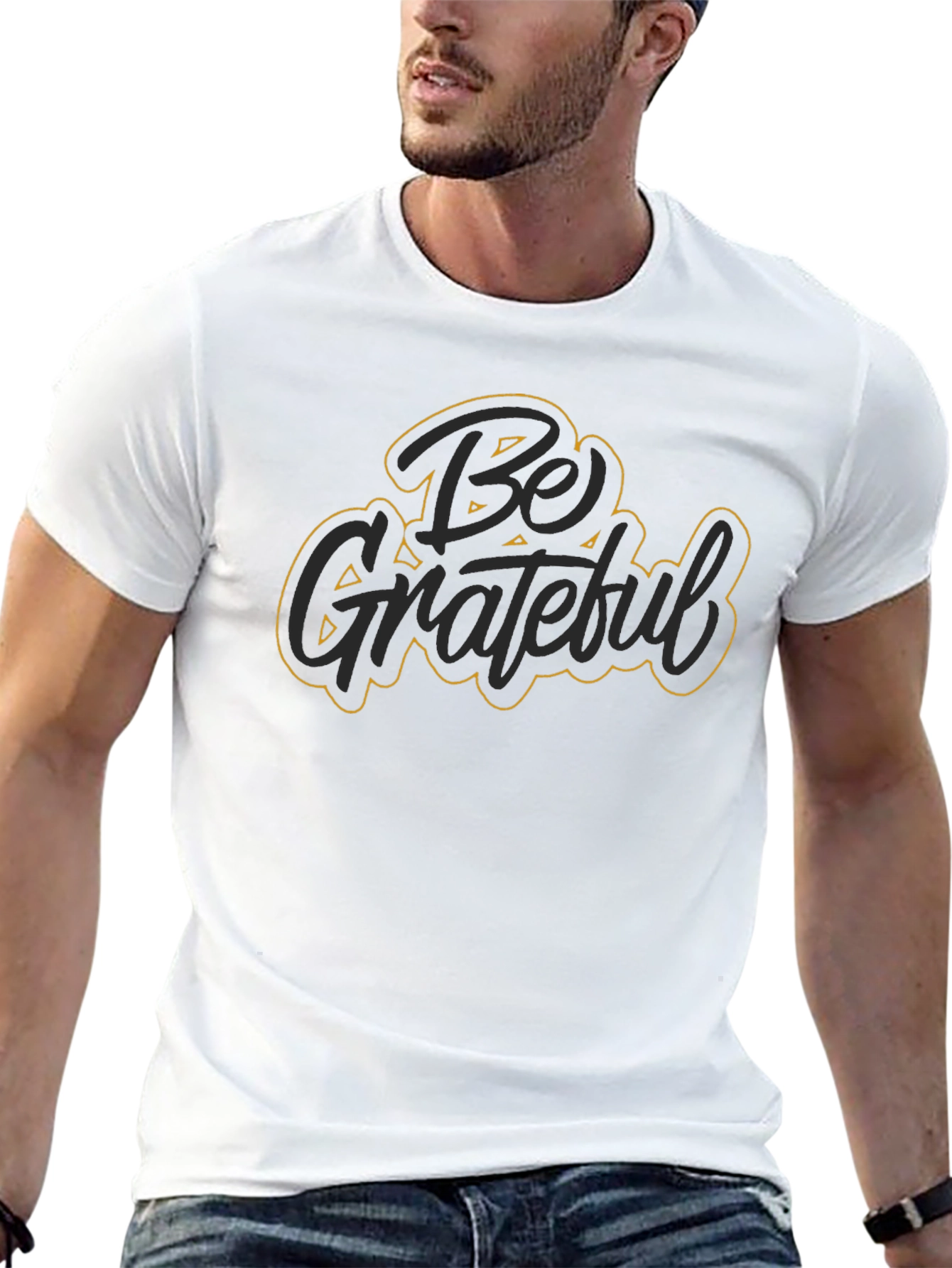Be Grateful Graphic T-Shirt - Mens