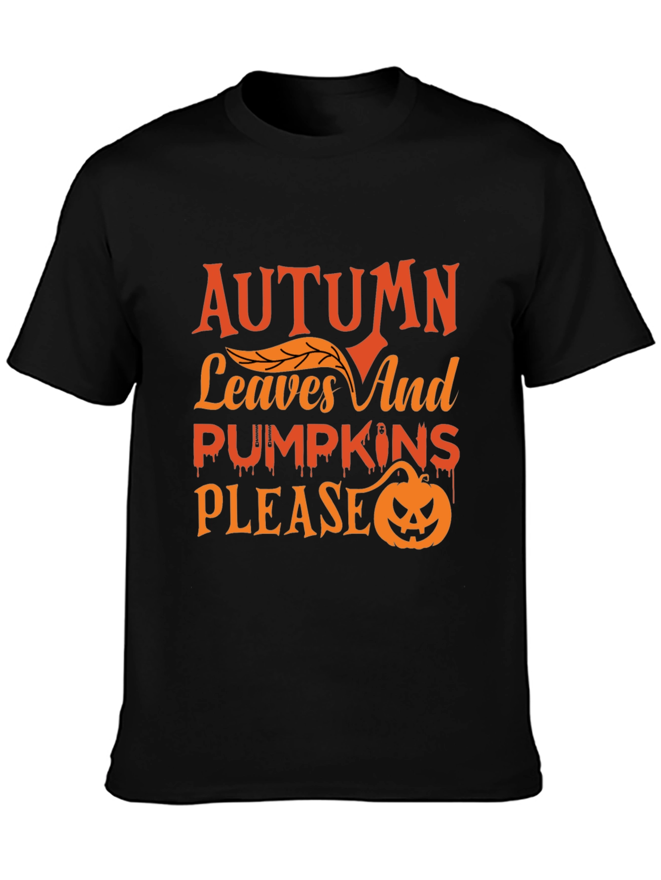 Autumn Leaves & Pumpkins Graphic Tee