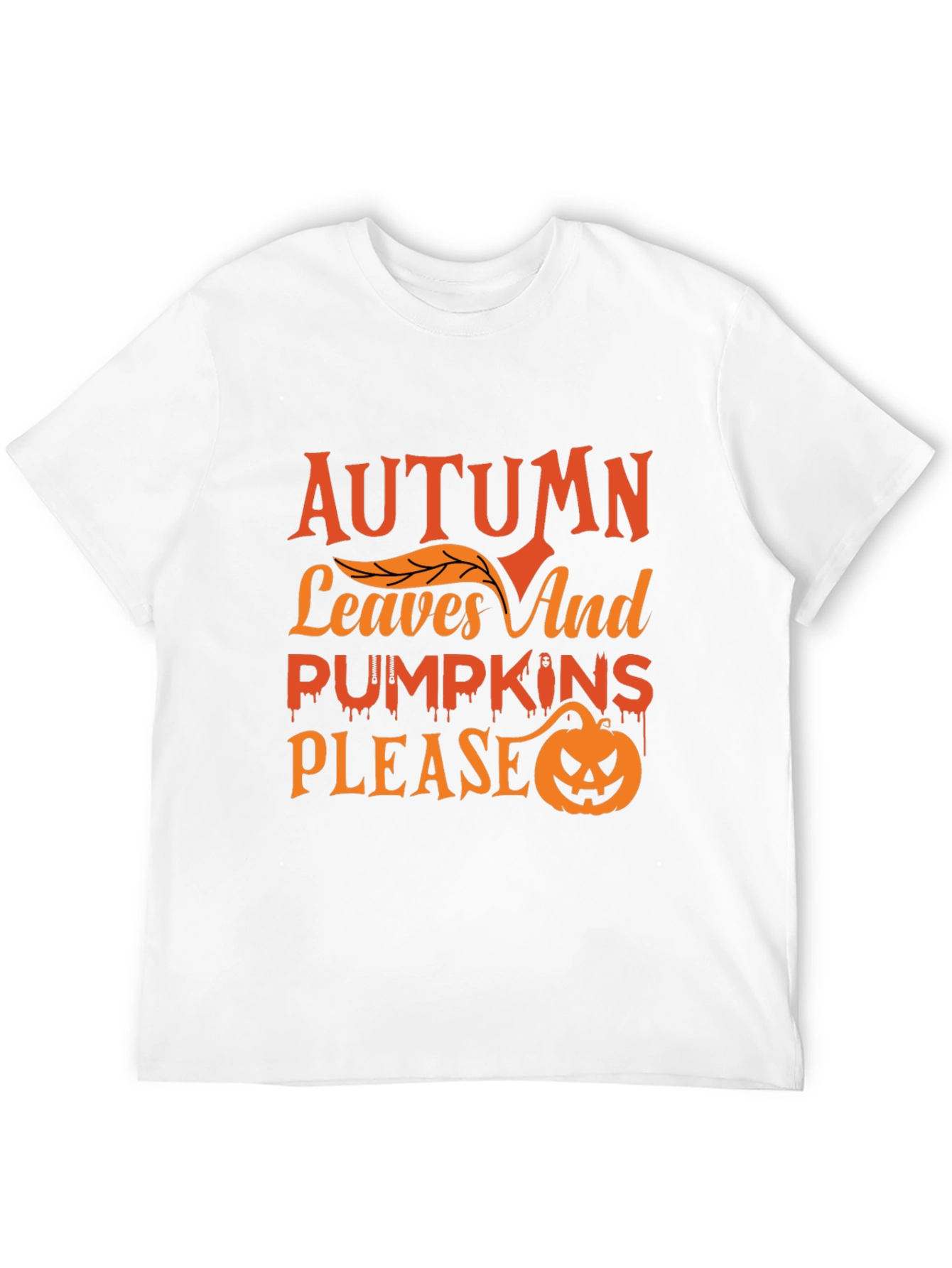 Autumn Leaves & Pumpkins Graphic Tee