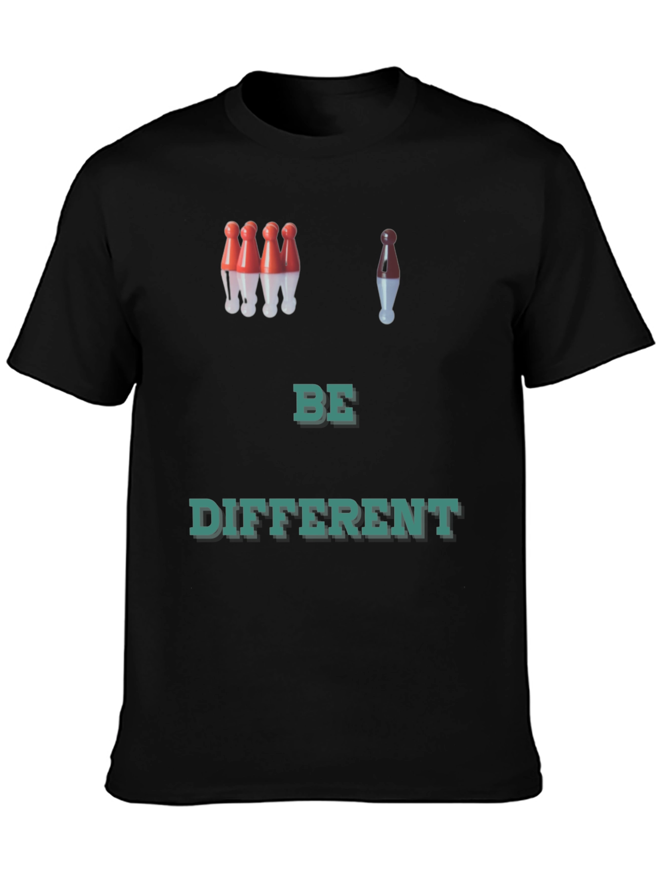 Be Different T-Shirt Bowling Pin Graphic Tee