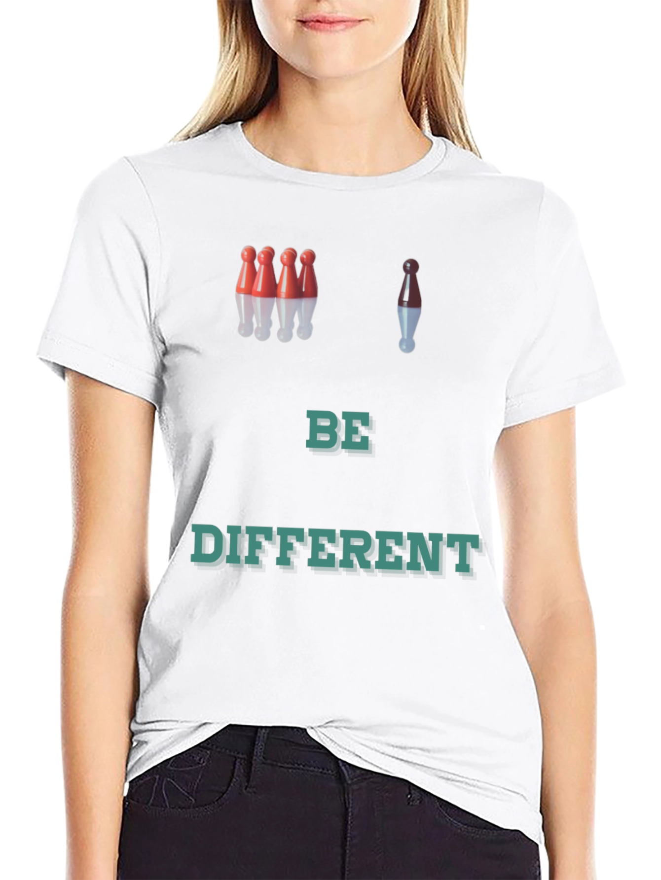 Be Different T-Shirt Bowling Pin Graphic Tee