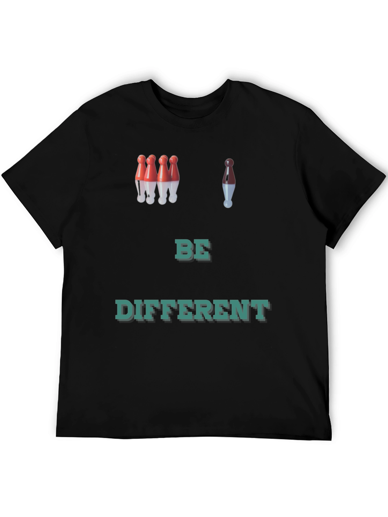 Be Different T-Shirt Bowling Pin Graphic Tee