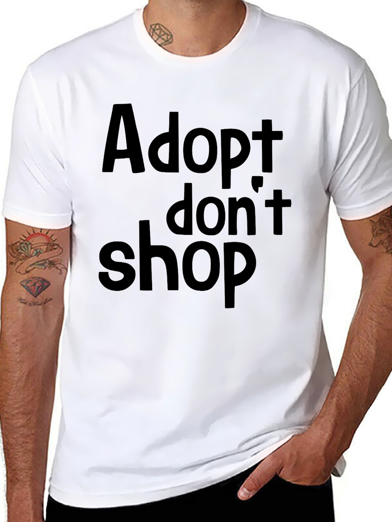 Adopt Dont Shop Graphic Tee