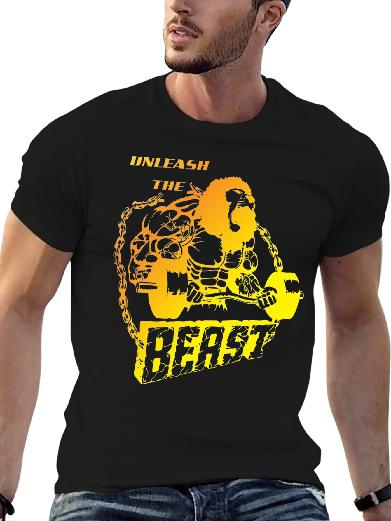 Unleash the Beast Graphic T-Shirt - Gym Wear