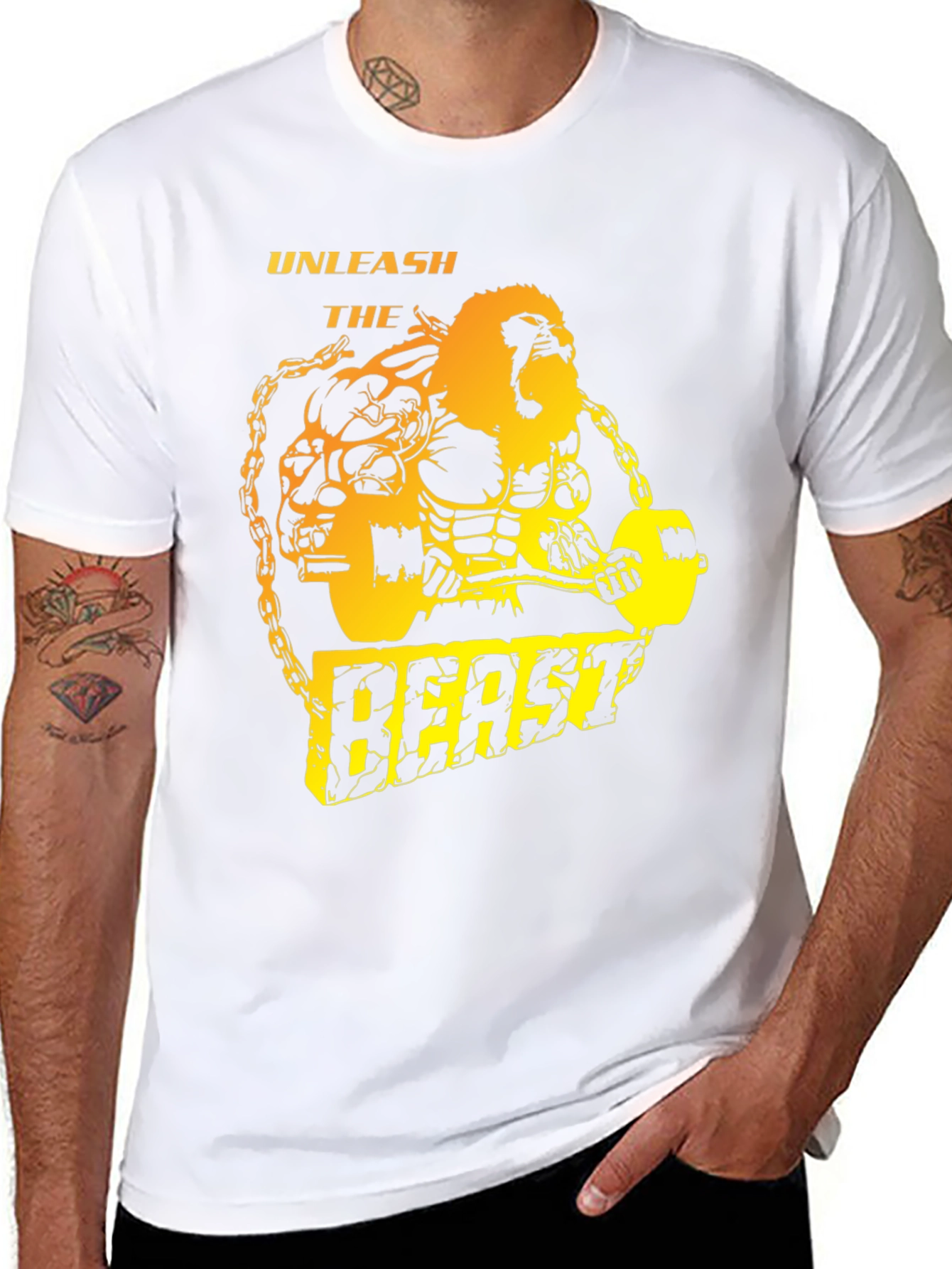 Unleash the Beast Graphic T-Shirt - Gym Wear