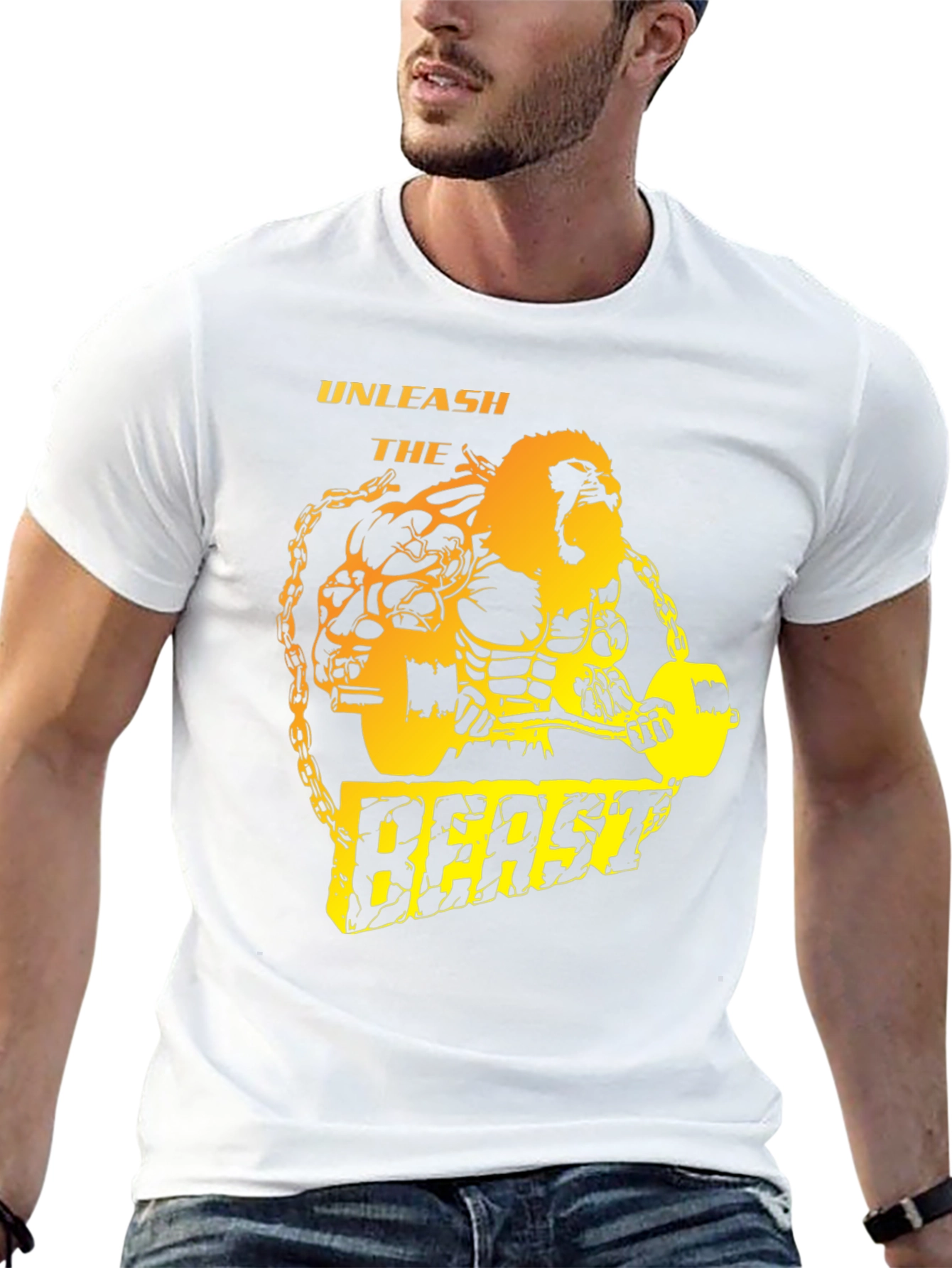 Unleash the Beast Graphic T-Shirt - Gym Wear