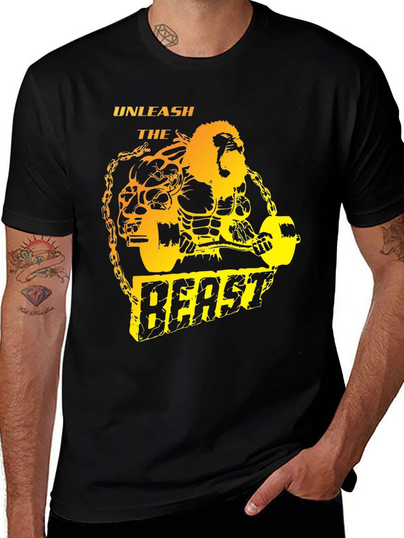Unleash the Beast Graphic T-Shirt - Gym Wear