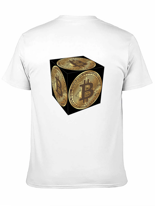 Bitcoin Cube Graphic Tee - Crypto Currency Fashion