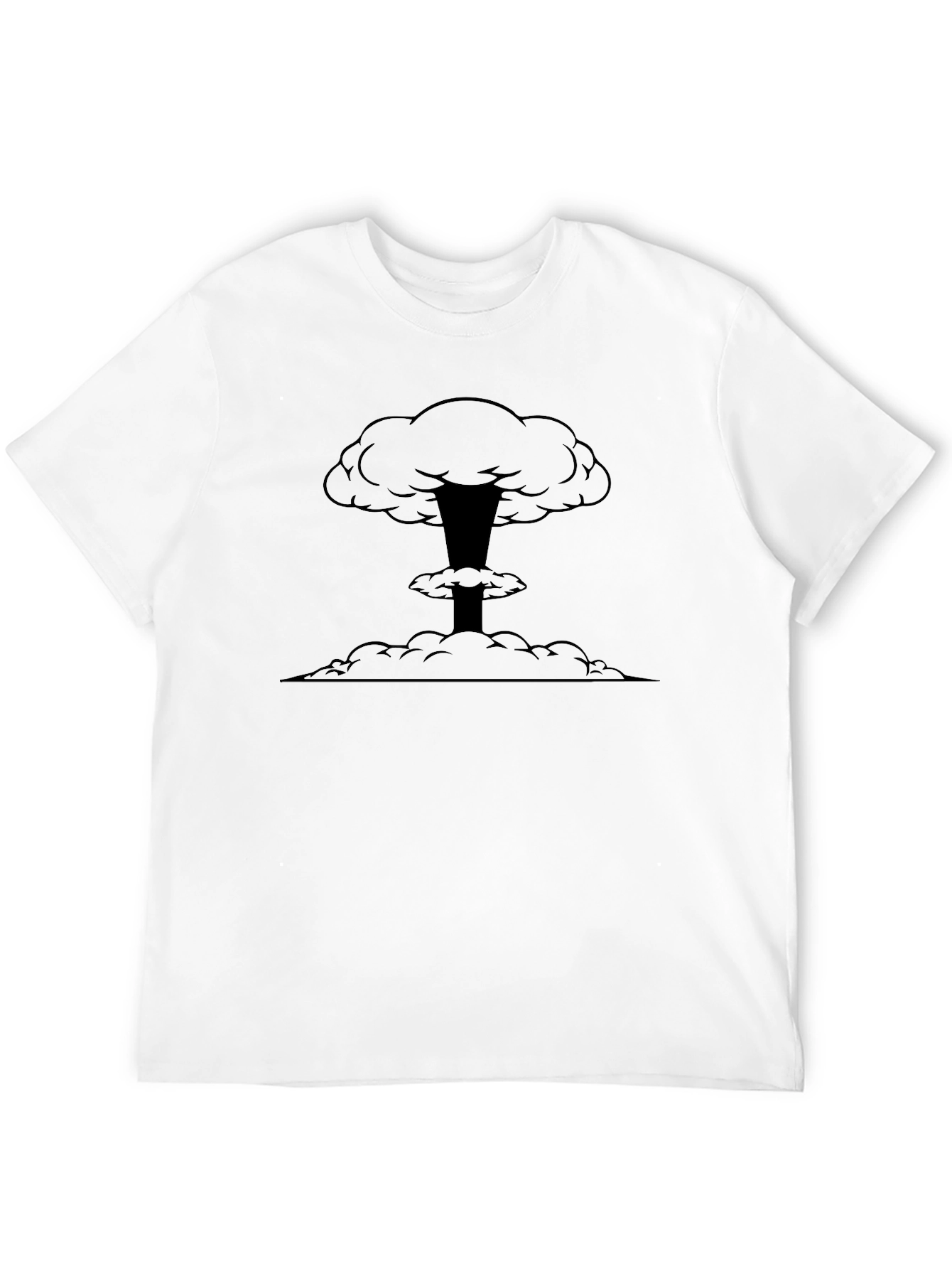Atomic Cloud Graphic Black T-Shirt