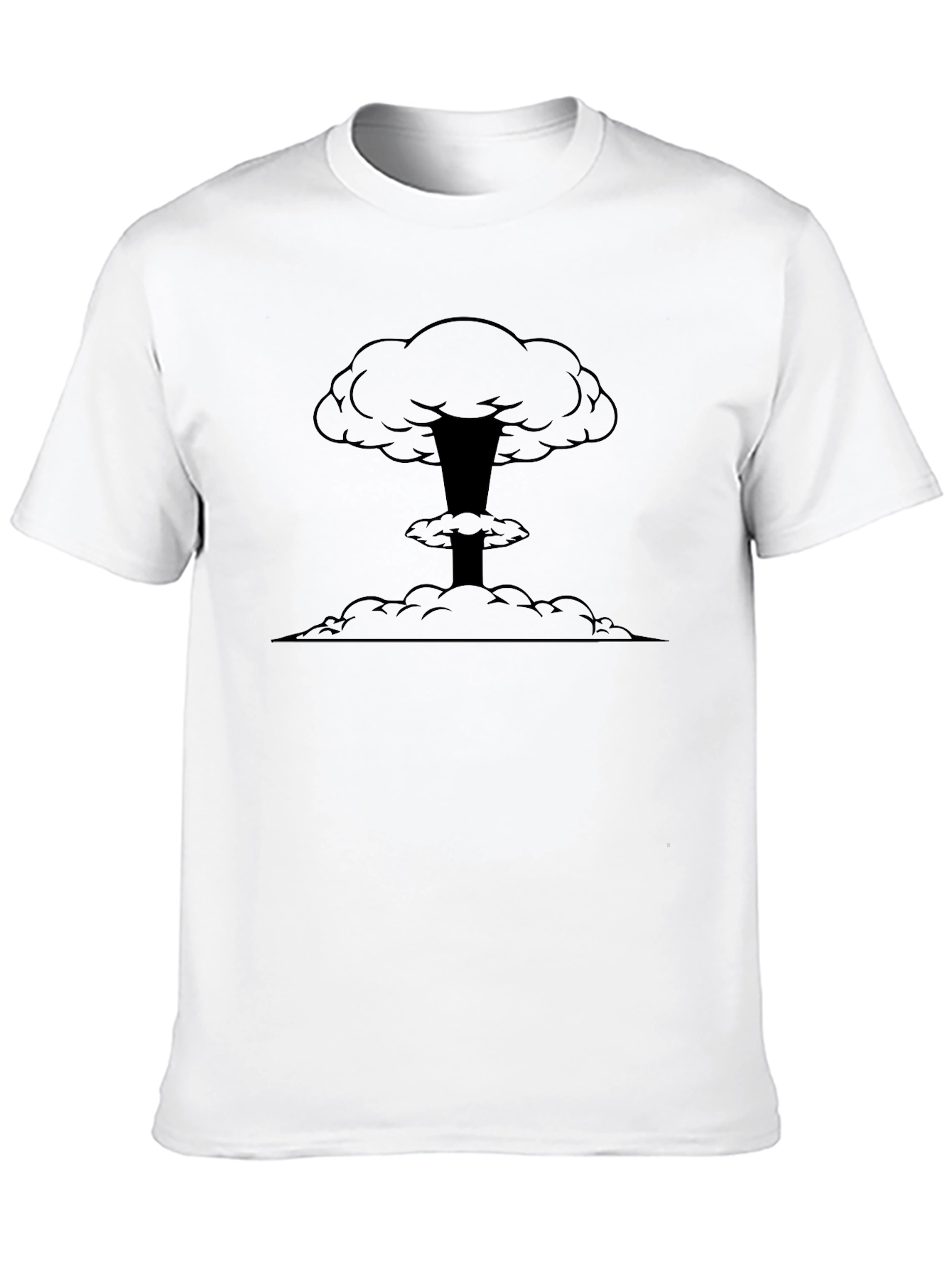 Atomic Cloud Graphic Black T-Shirt