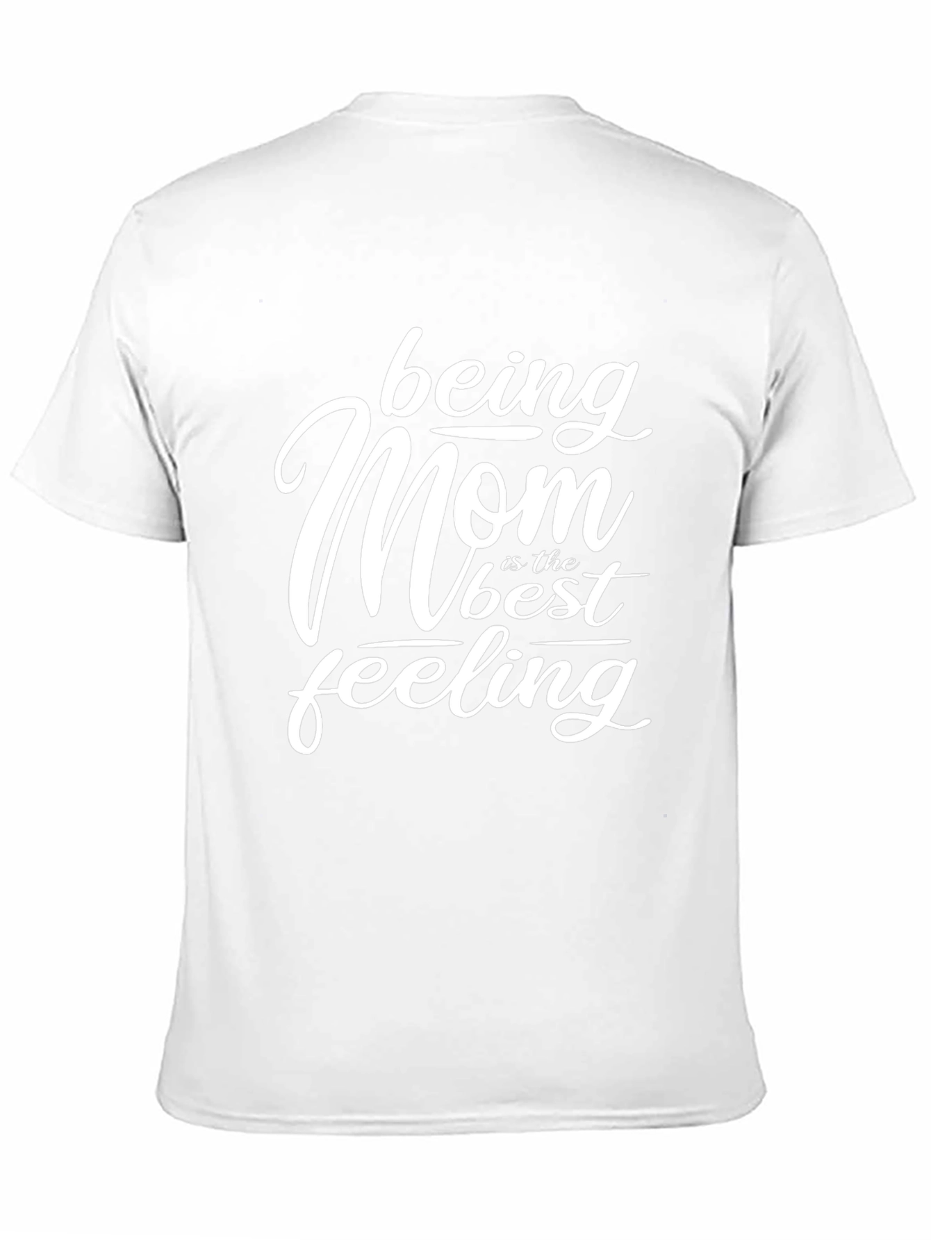 Being Mom Best Feeling Black Graphic T-Shirt