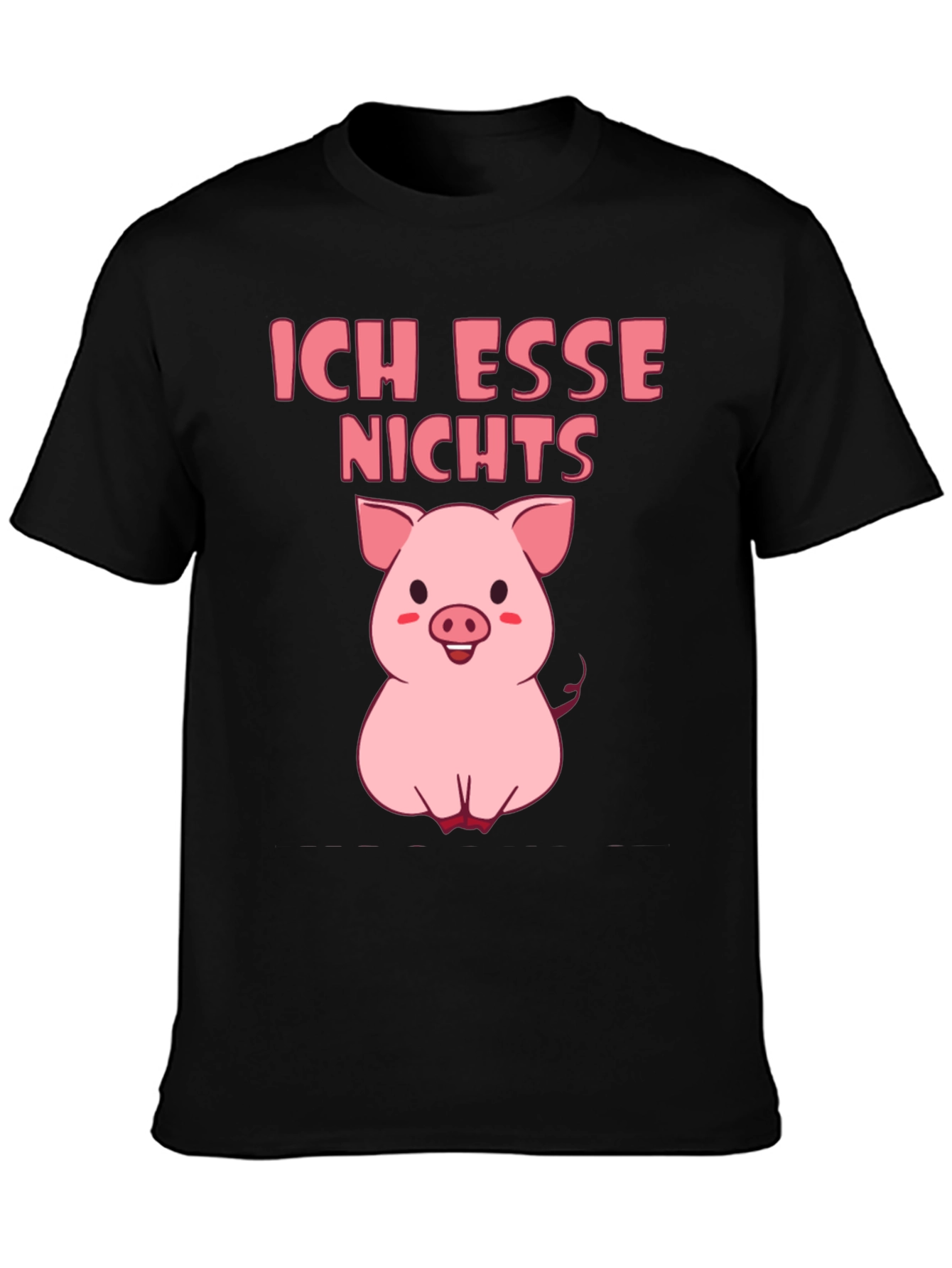 Vegan Pig T-Shirt - Ich Esse Nichts Graphic Tee
