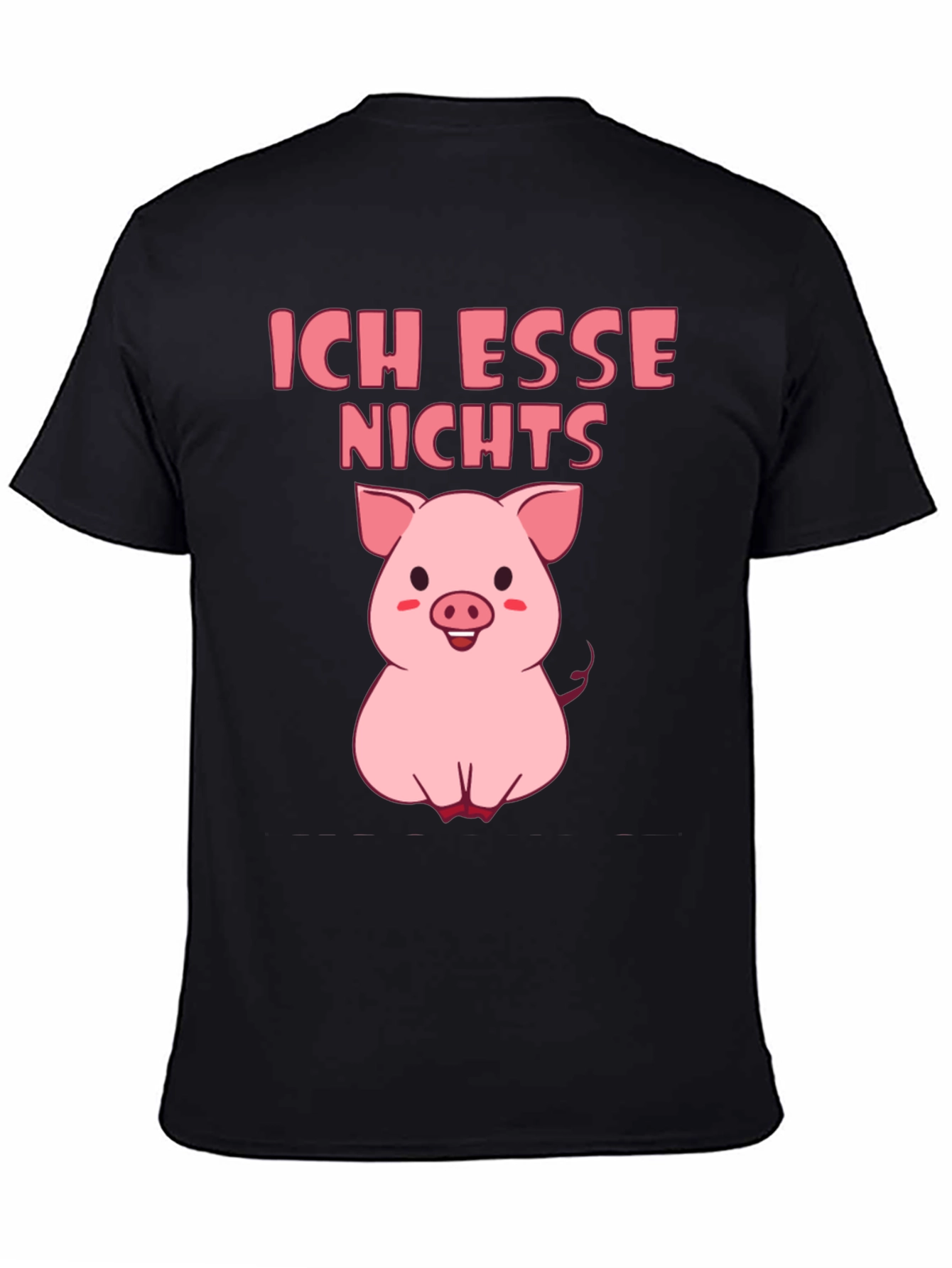 Vegan Pig T-Shirt - Ich Esse Nichts Graphic Tee