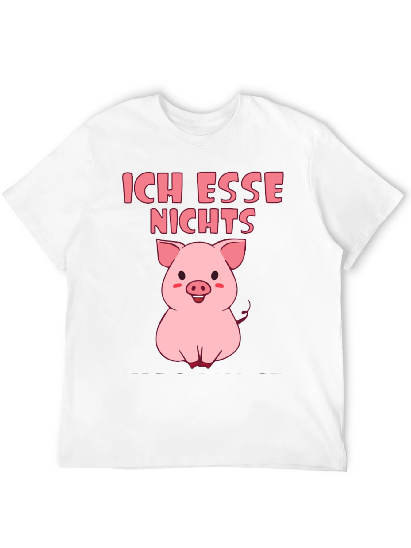Vegan Pig T-Shirt - Ich Esse Nichts Graphic Tee