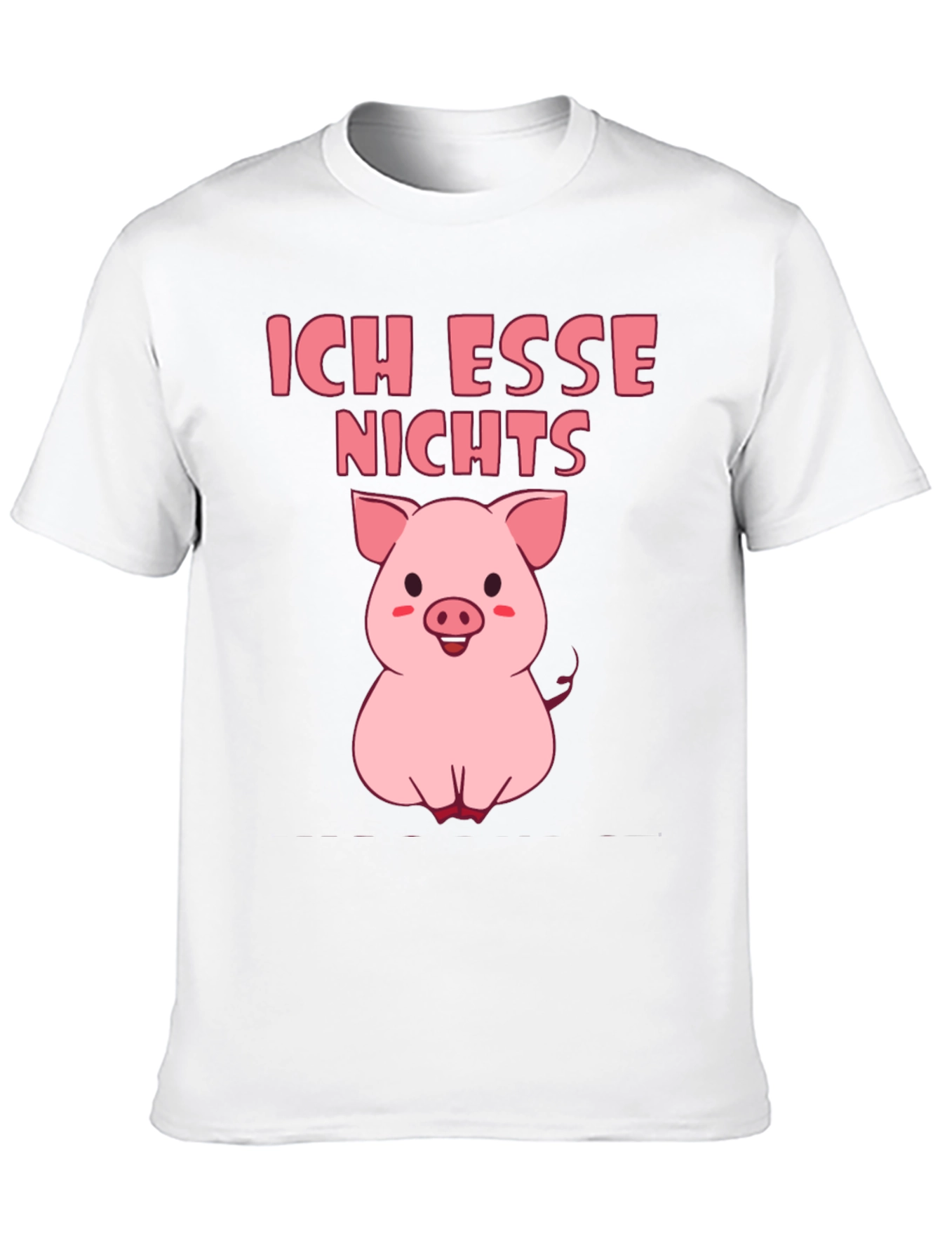 Vegan Pig T-Shirt - Ich Esse Nichts Graphic Tee