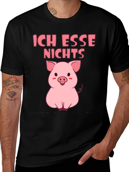 Vegan Pig T-Shirt - Ich Esse Nichts Graphic Tee