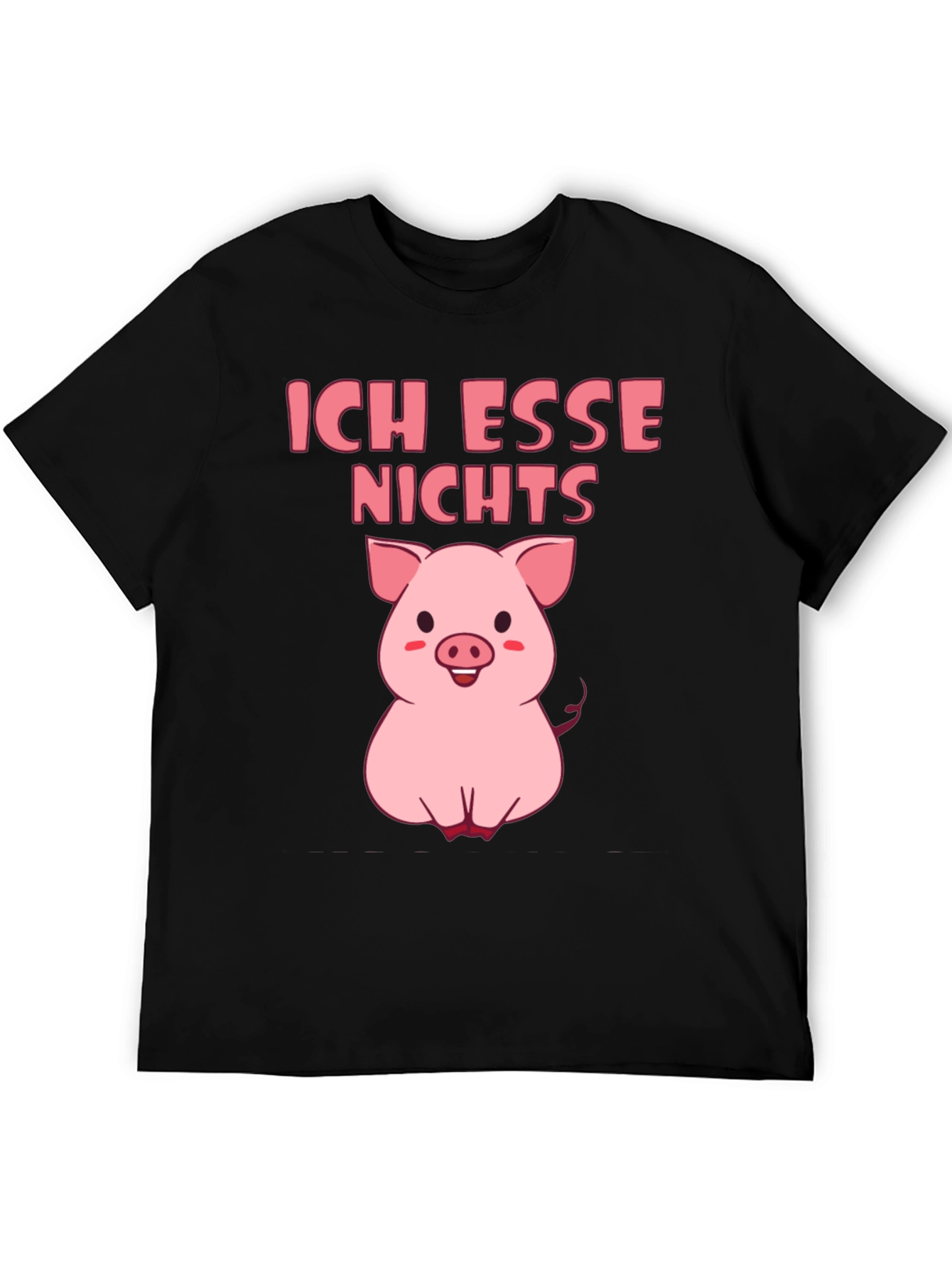 Vegan Pig T-Shirt - Ich Esse Nichts Graphic Tee