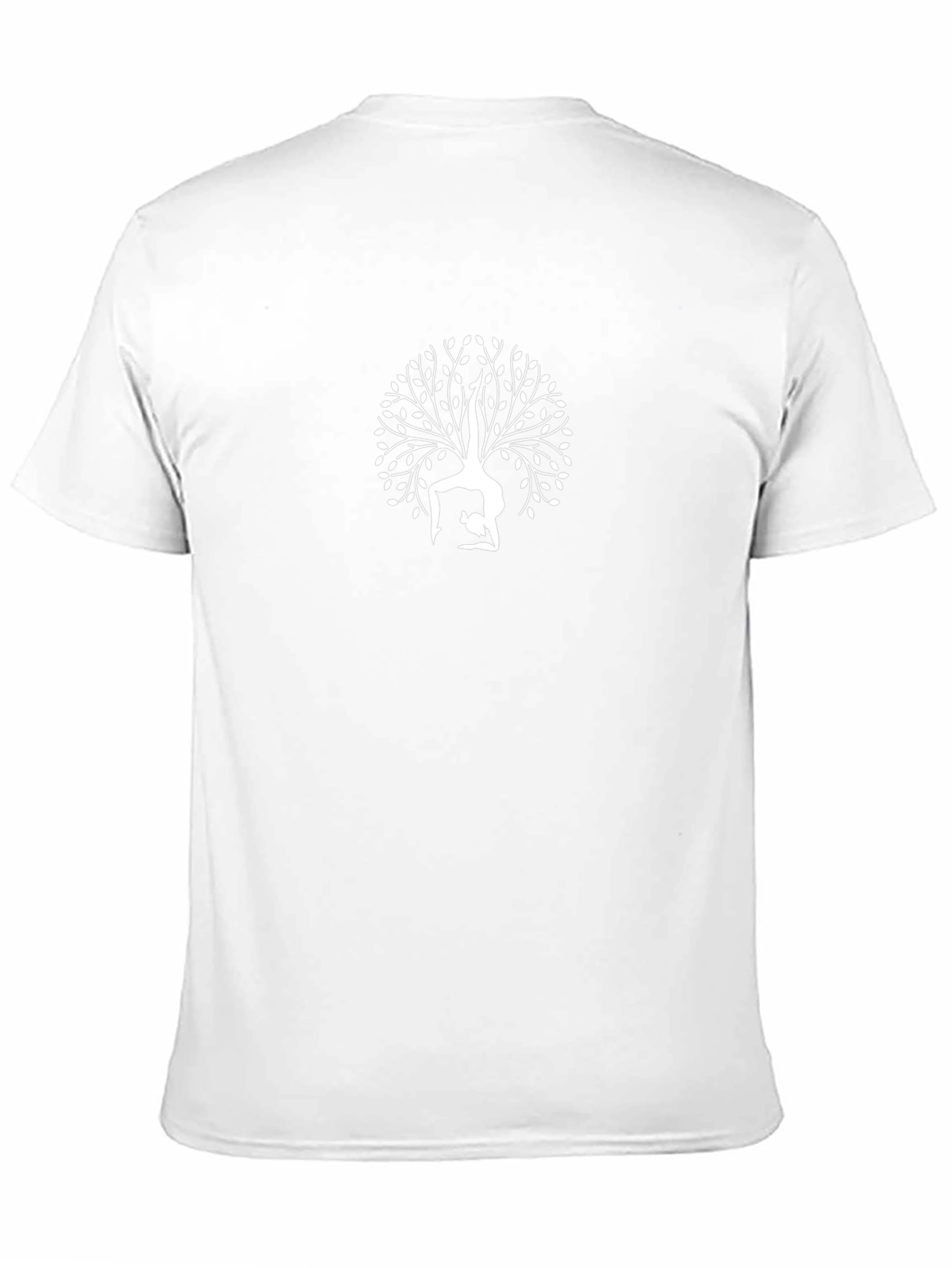 Yoga Tree Graphic Tee - Black Cotton Blend
