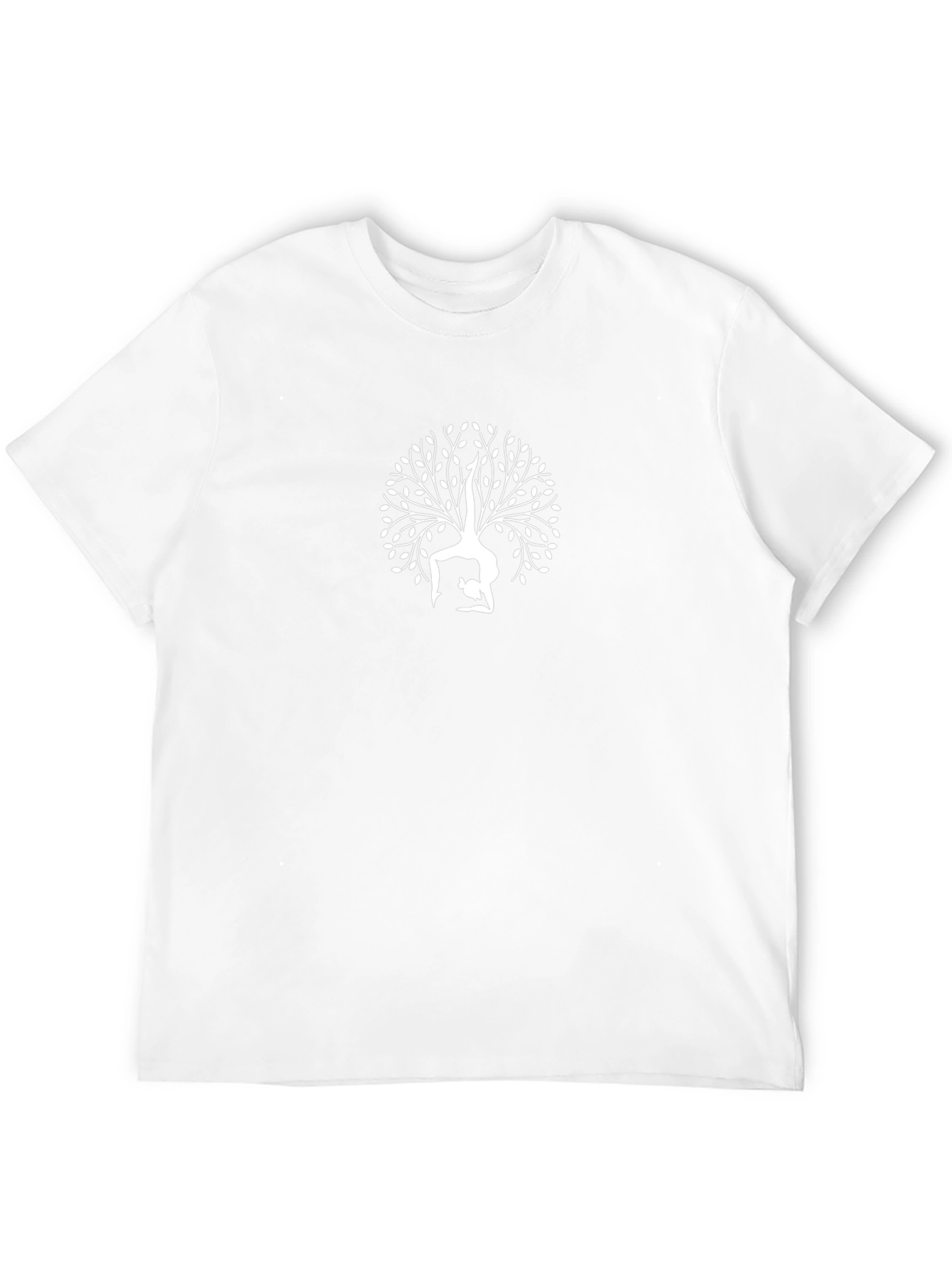 Yoga Tree Graphic Tee - Black Cotton Blend