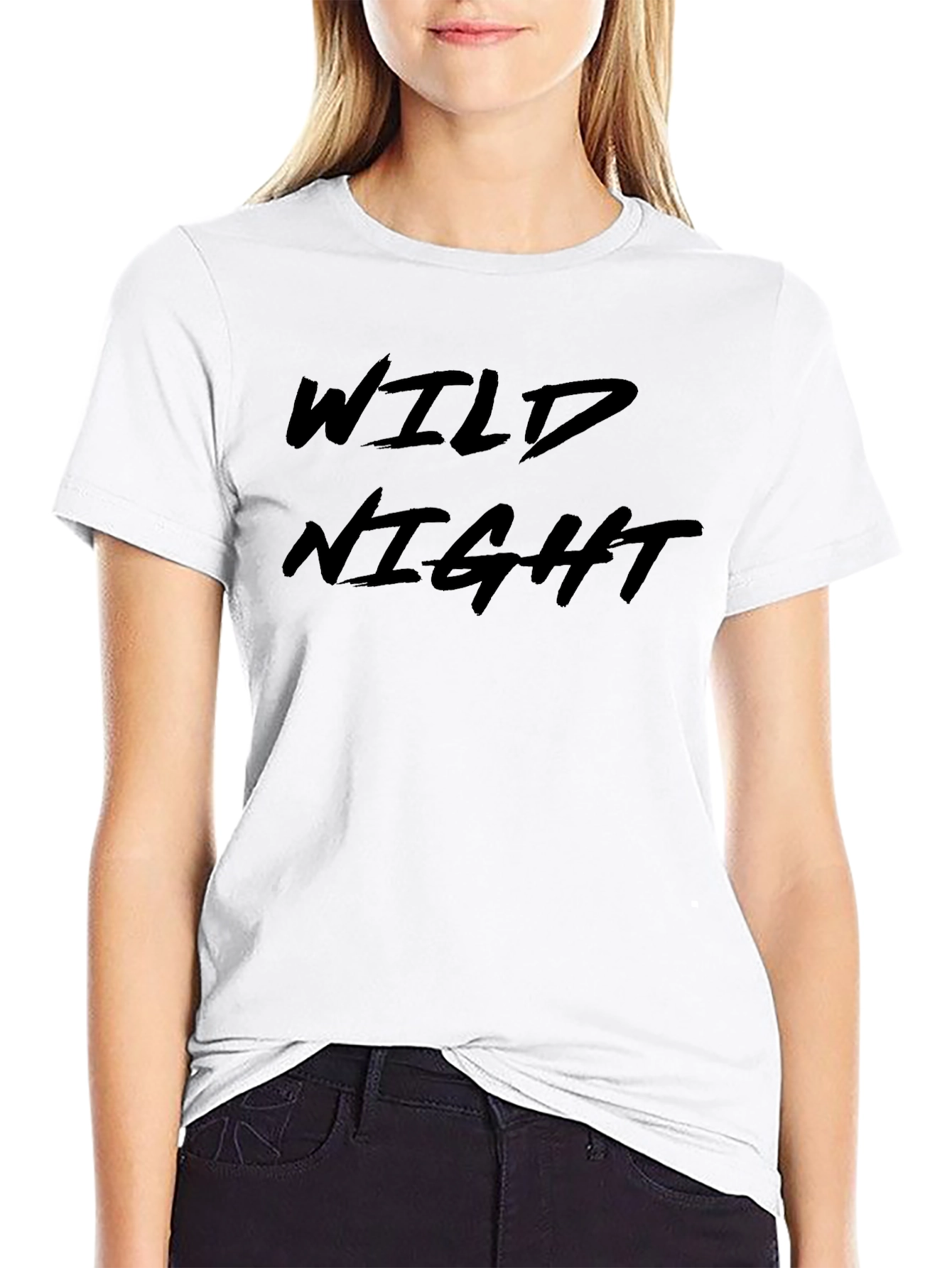 Wild Night Graphic Tee - Mens Black T-Shirt
