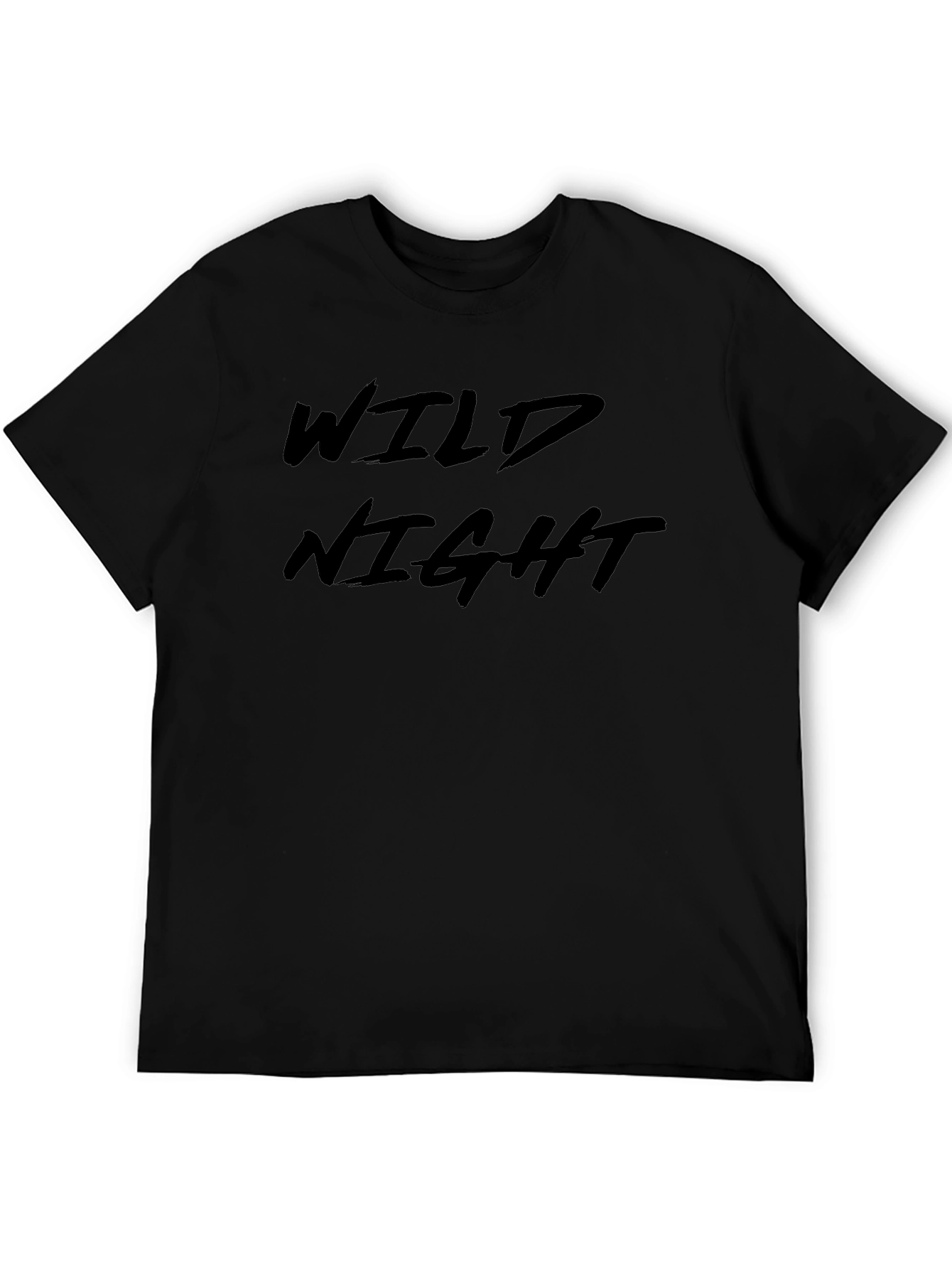 Wild Night Graphic Tee - Mens Black T-Shirt