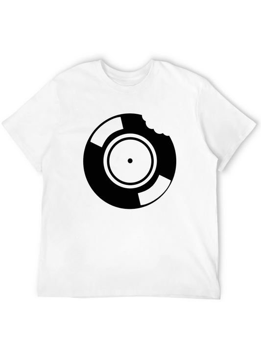 Vinyl Record Bite T-Shirt - Music Lover Tee