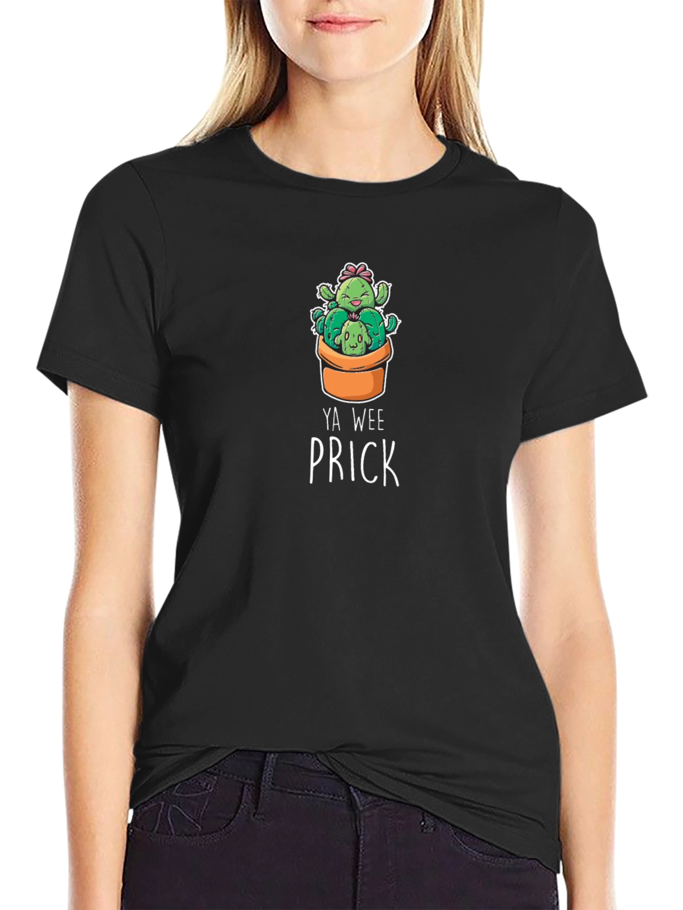 Ya Wee Prick Cactus Graphic Tee - Black