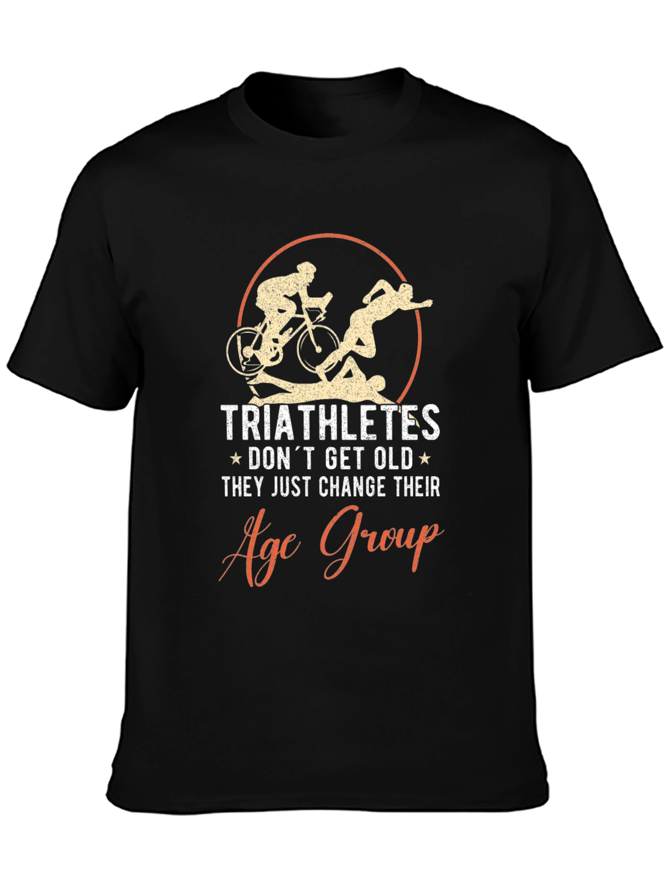 Triathlete Age Group Black Graphic Tee