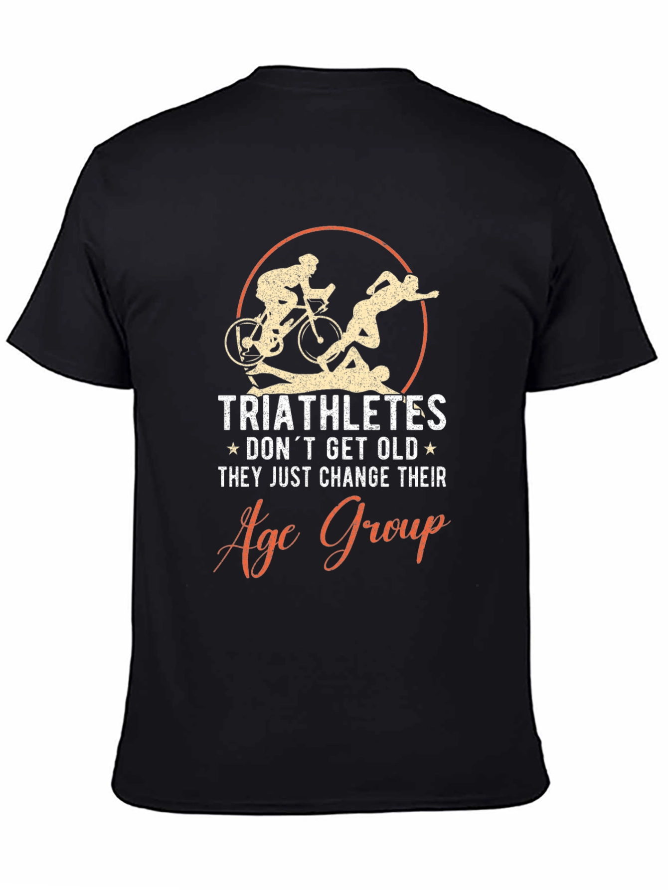 Triathlete Age Group Black Graphic Tee