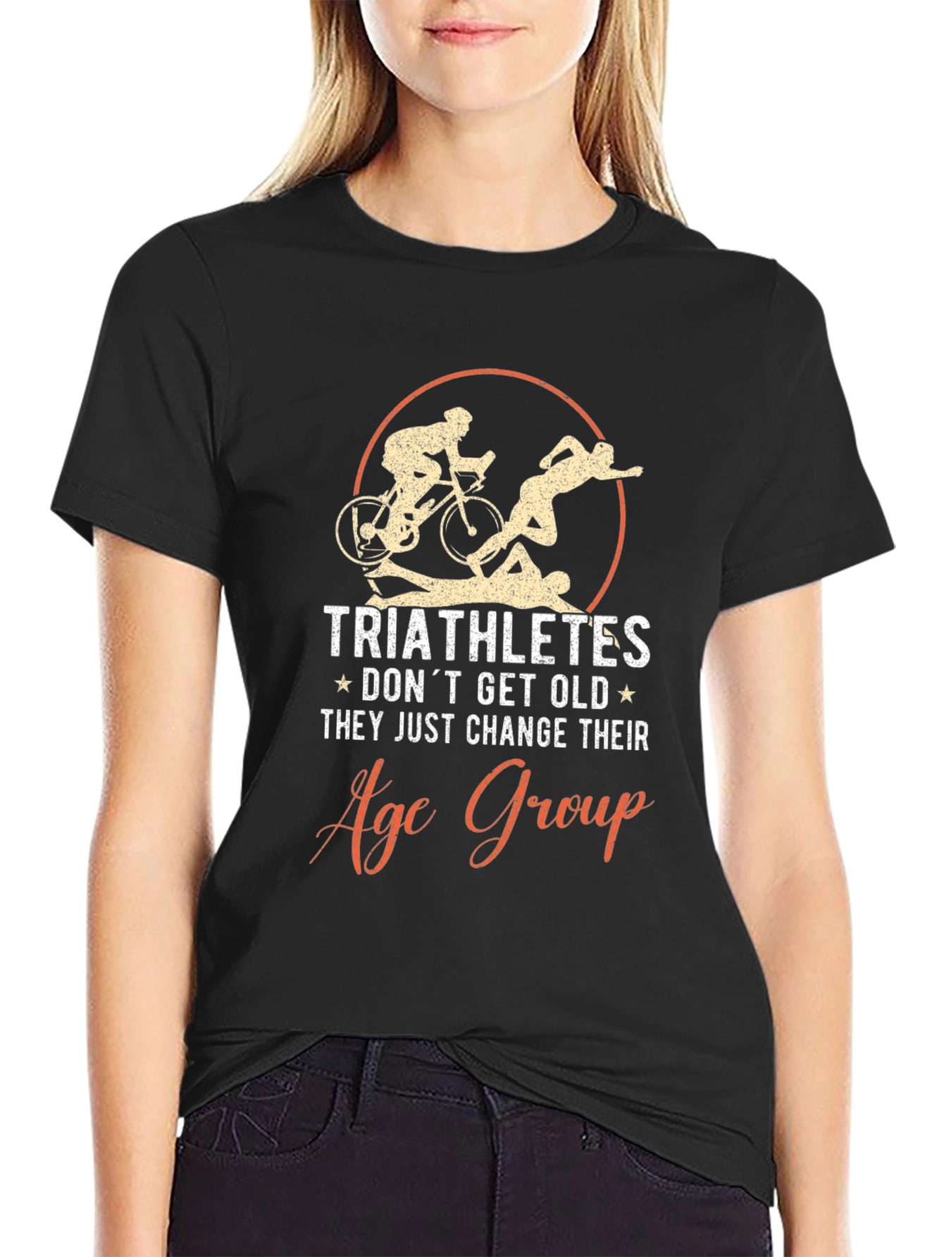Triathlete Age Group Black Graphic Tee
