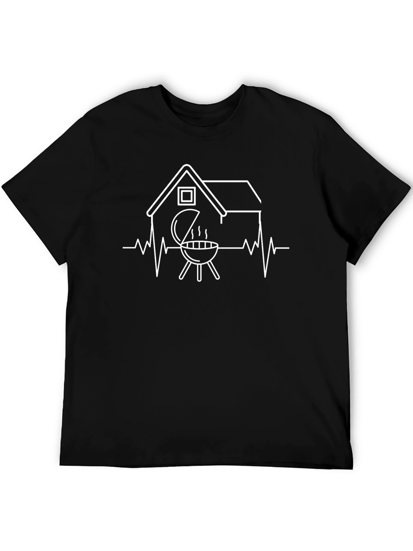 BBQ Heartbeat T-Shirt - Grilling & Home Life