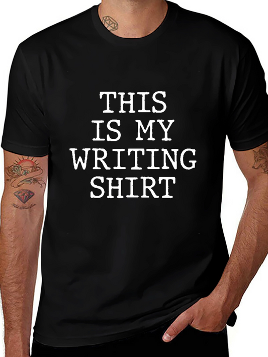 This Is My Writing Shirt - Black Tee