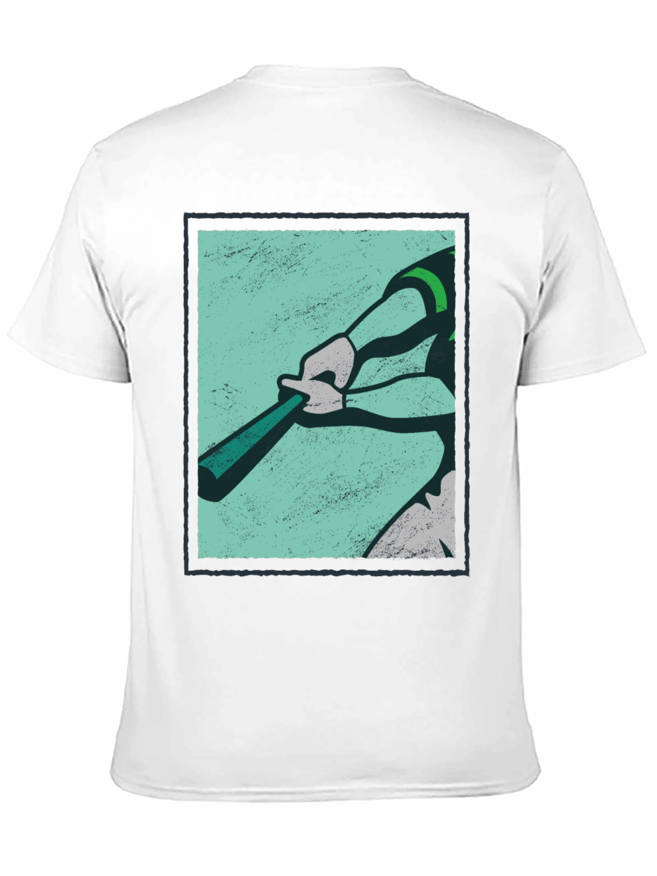 Baseball Graphic Tee - Black Cotton Casual Shirt