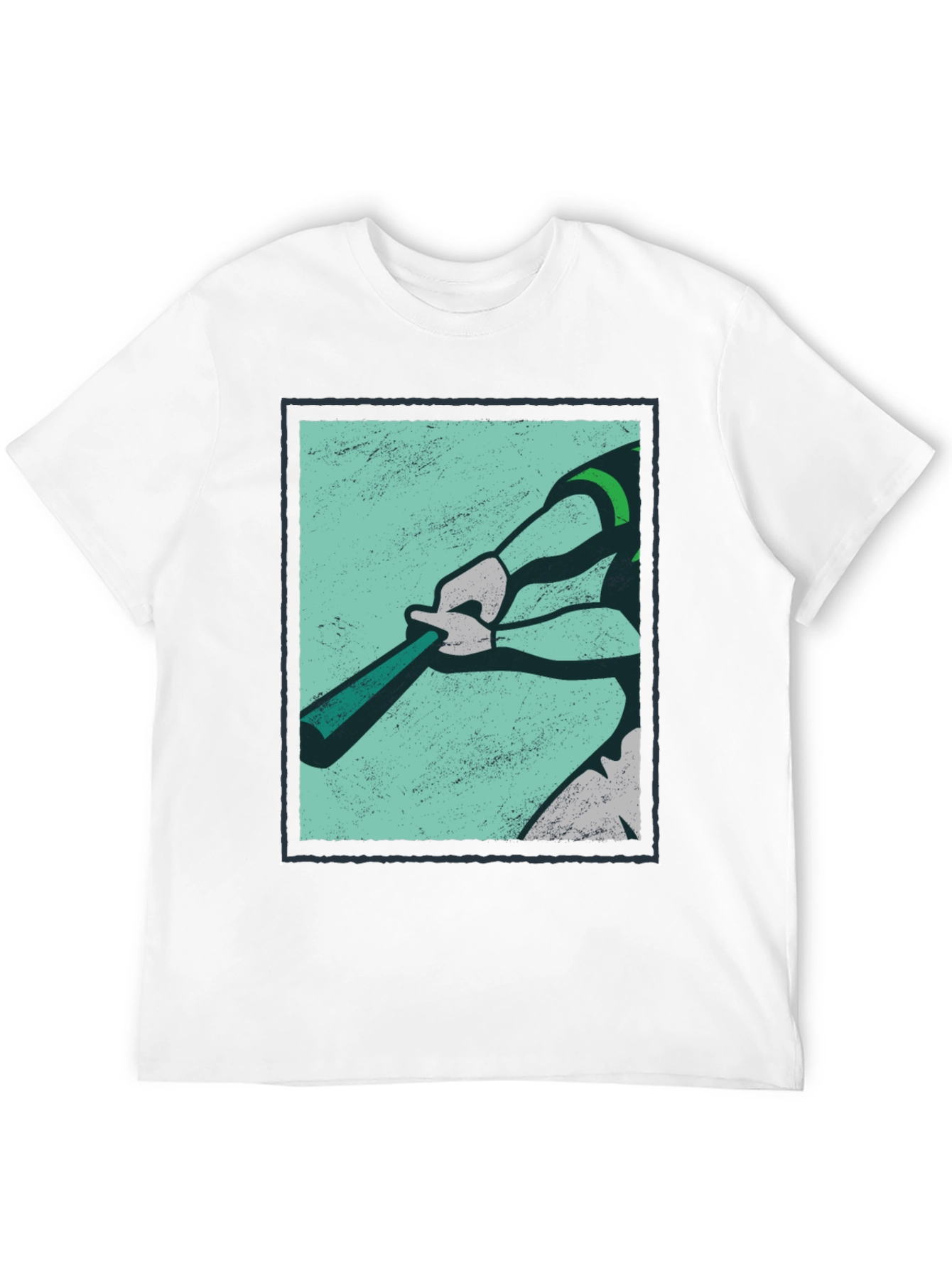 Baseball Graphic Tee - Black Cotton Casual Shirt