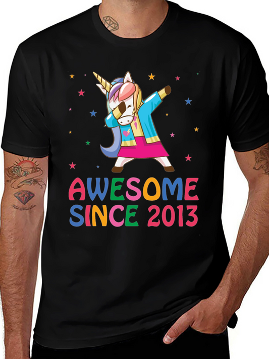 Awesome Since 2013 Unicorn T-Shirt