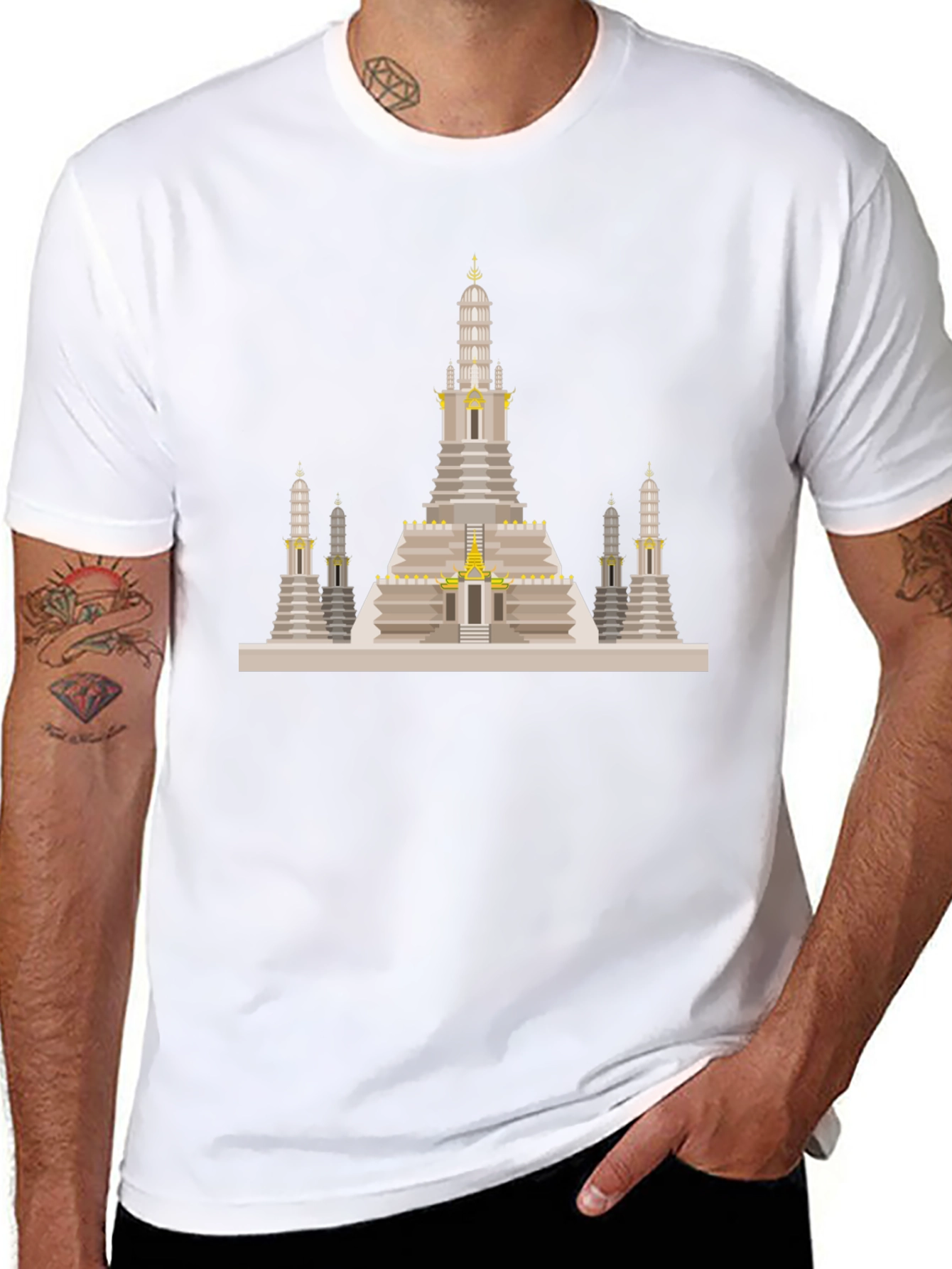 Wat Arun Temple Graphic Tee