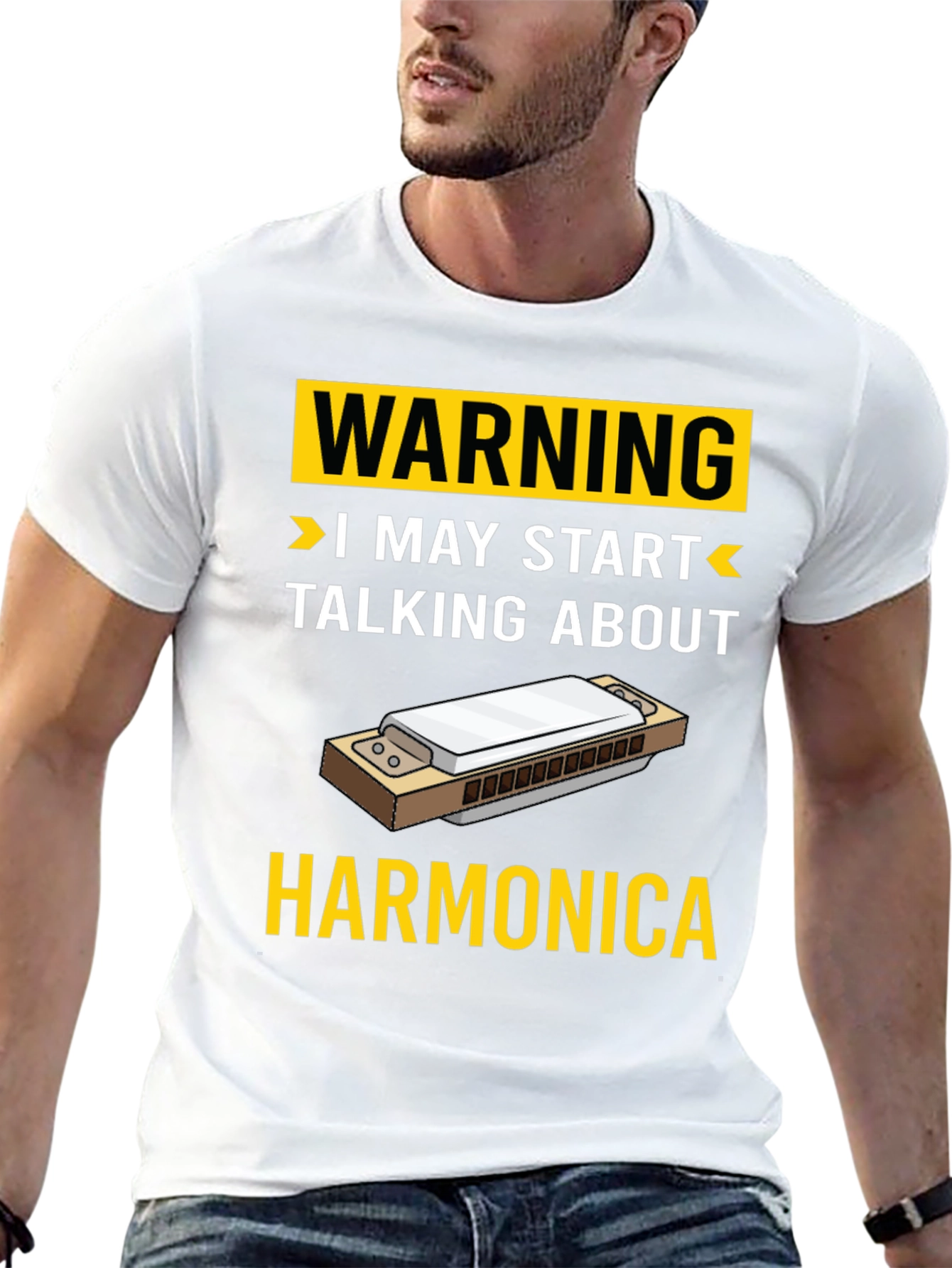 Warning Harmonica T-Shirt