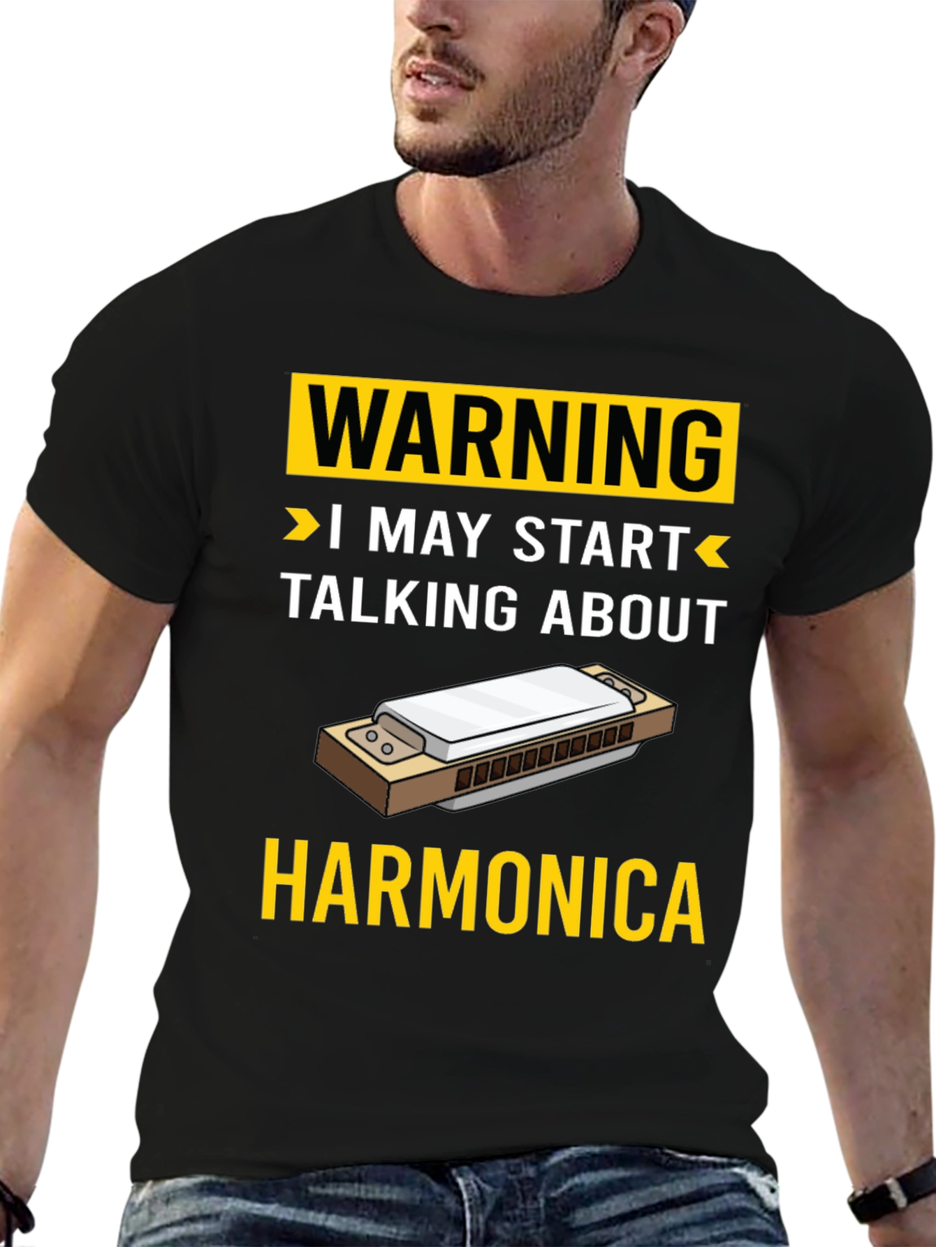 Warning Harmonica T-Shirt
