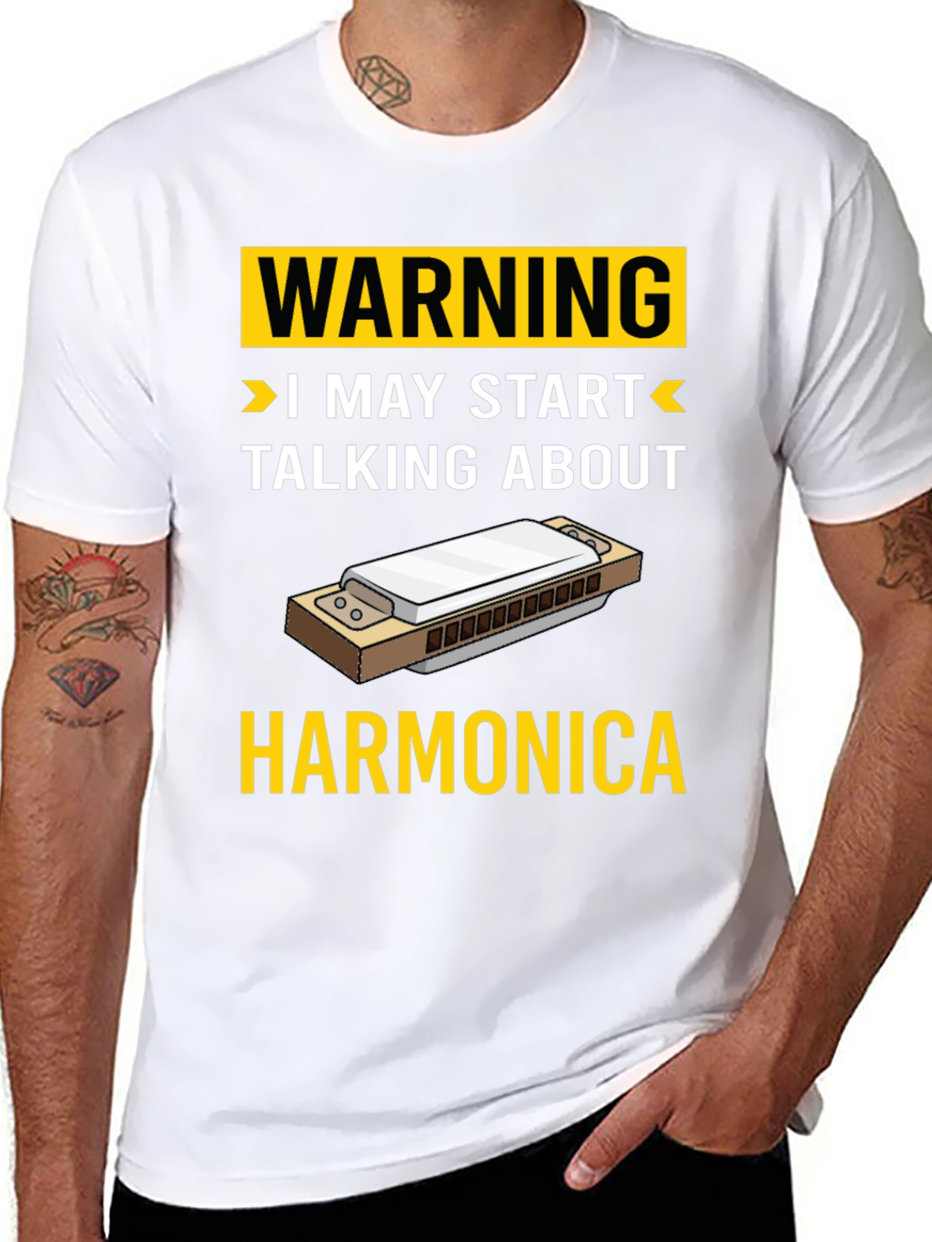 Warning Harmonica T-Shirt