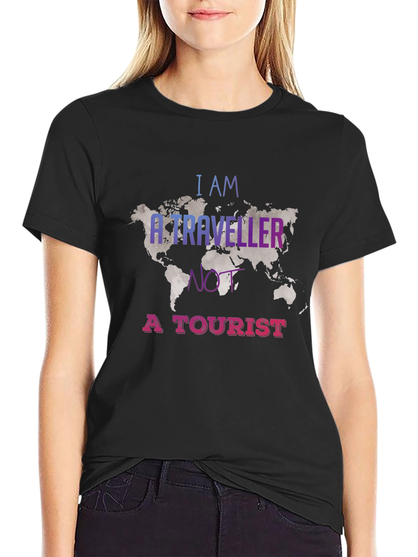 Traveler Graphic Tee - Black Unisex T-Shirt