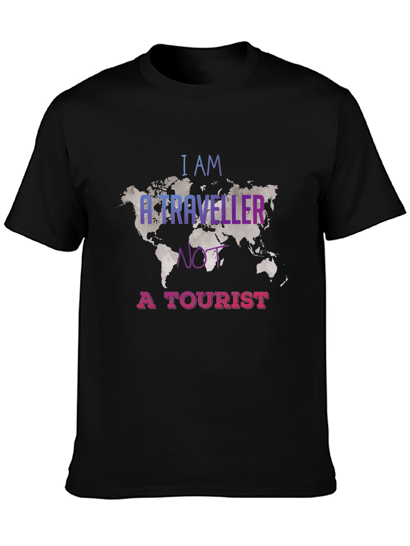 Traveler Graphic Tee - Black Unisex T-Shirt