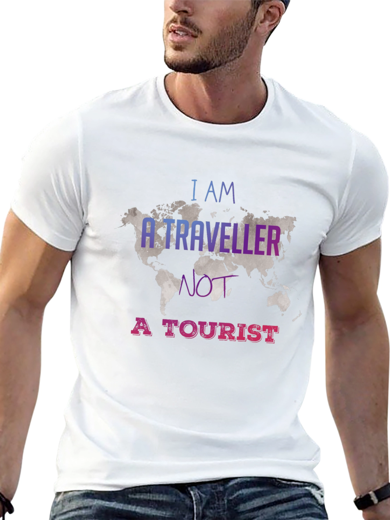 Traveler Graphic Tee - Black Unisex T-Shirt
