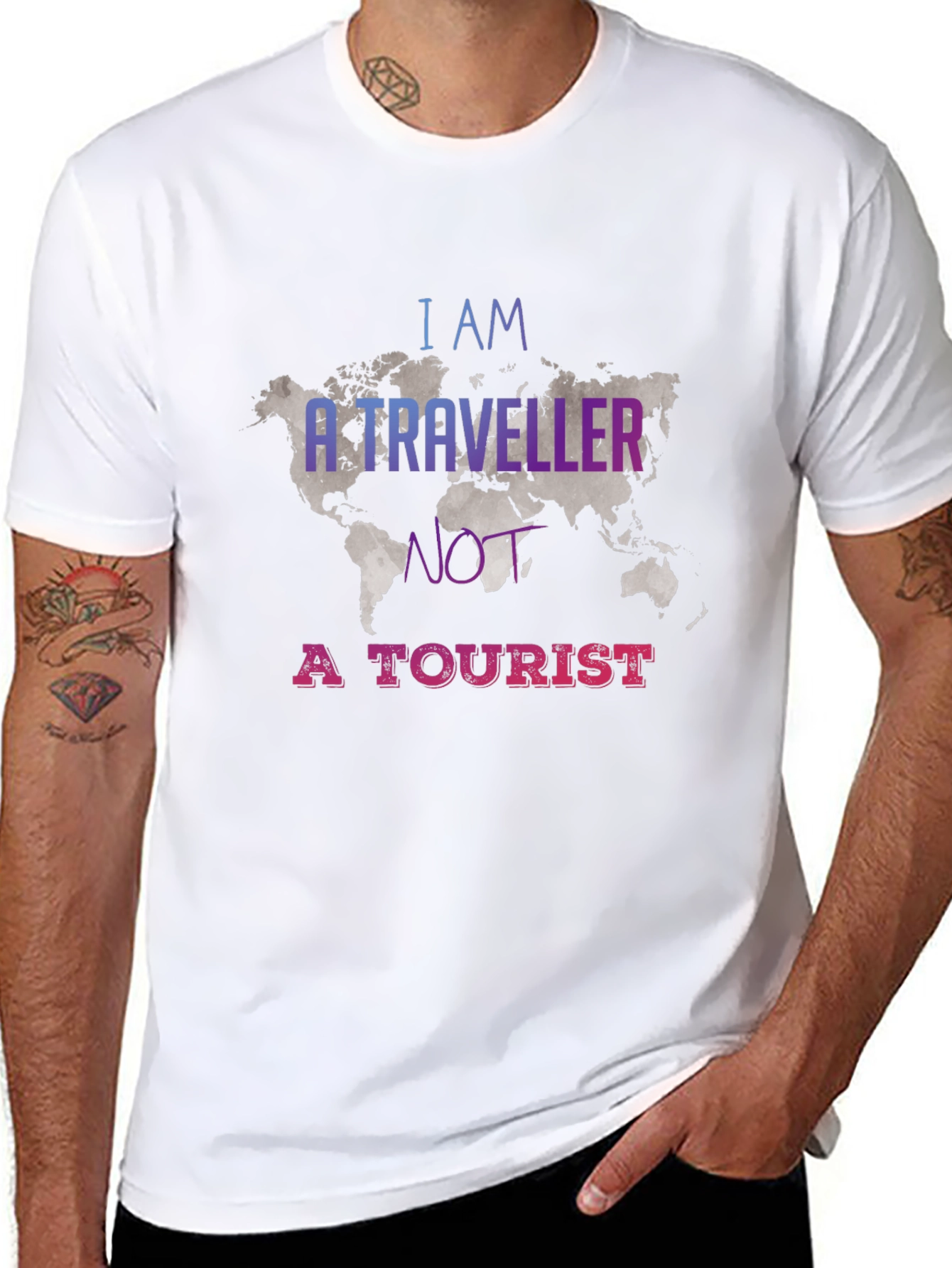 Traveler Graphic Tee - Black Unisex T-Shirt