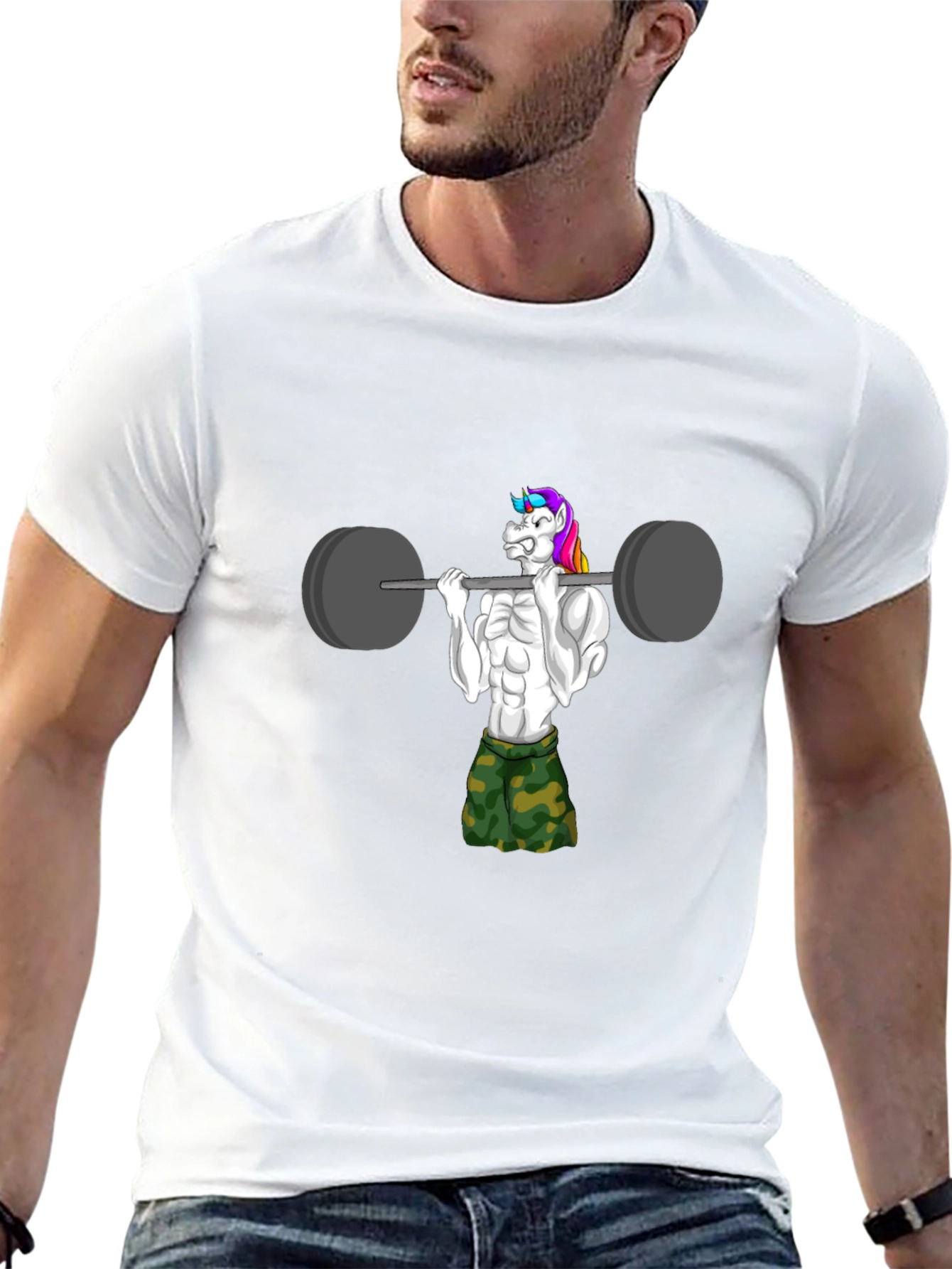 Unicorn Gym Bro T-Shirt