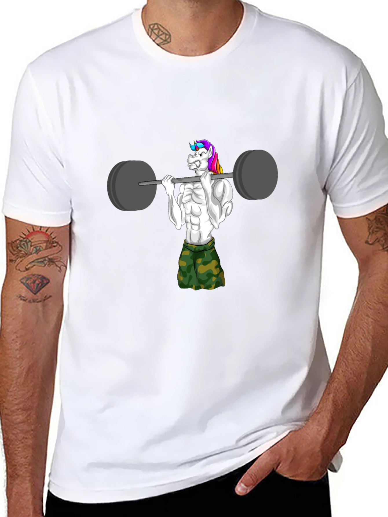 Unicorn Gym Bro T-Shirt
