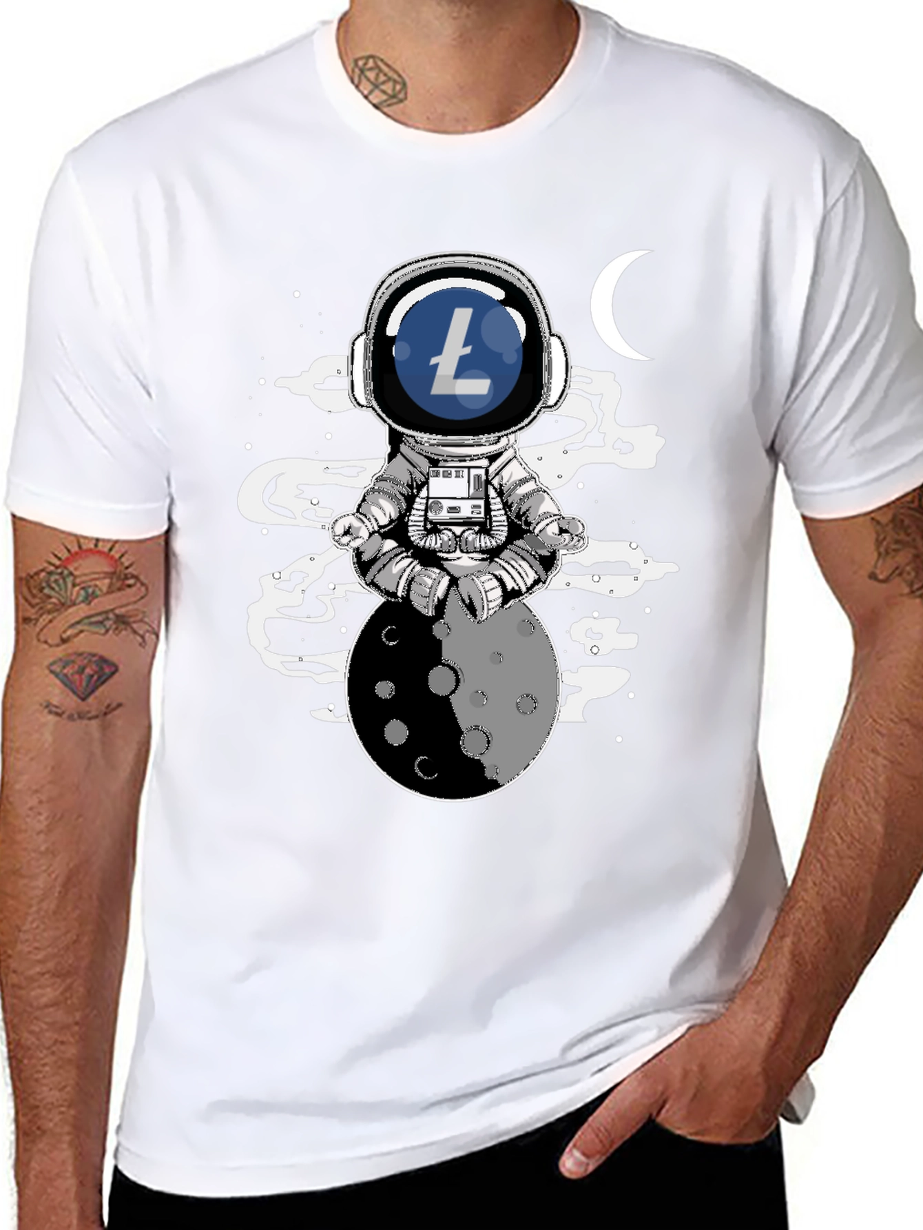 Astronaut Litecoin T-Shirt