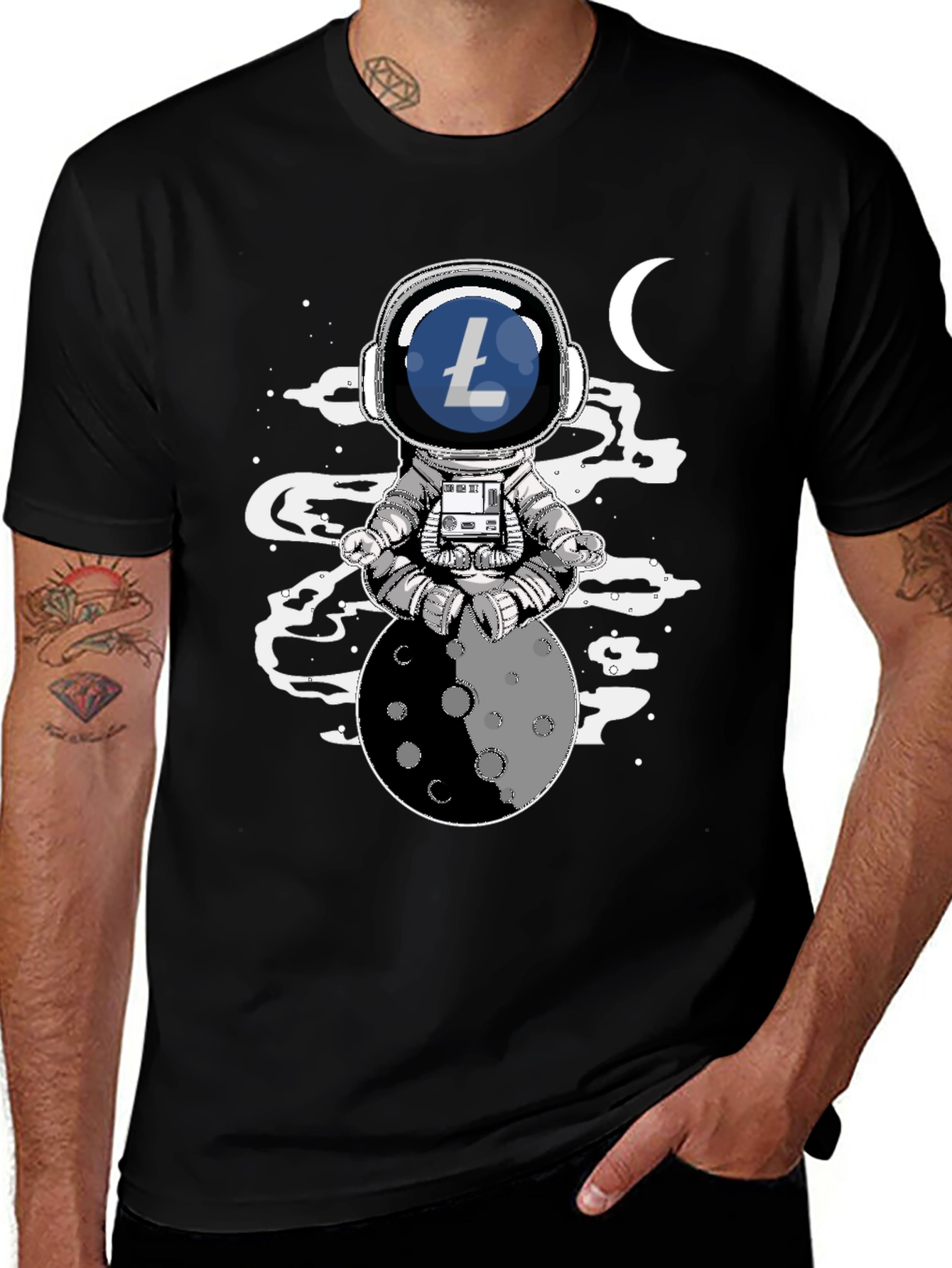 Astronaut Litecoin T-Shirt