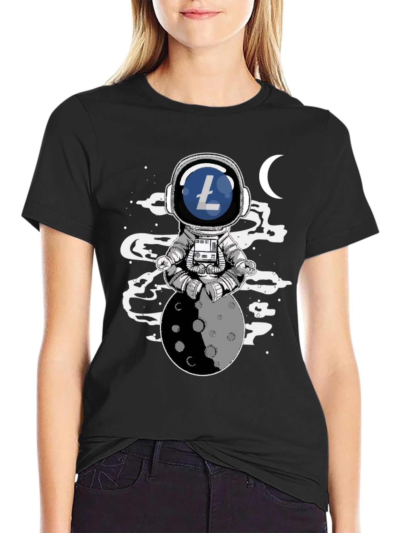 Astronaut Litecoin T-Shirt