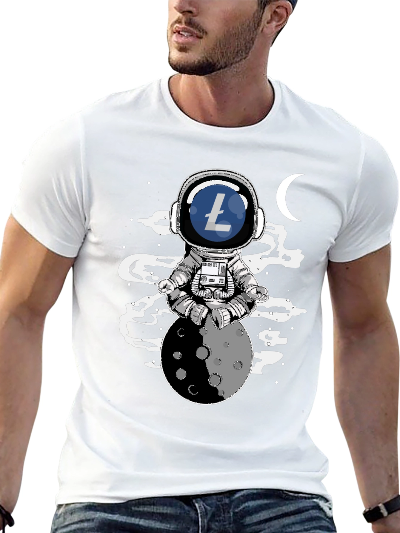 Astronaut Litecoin T-Shirt